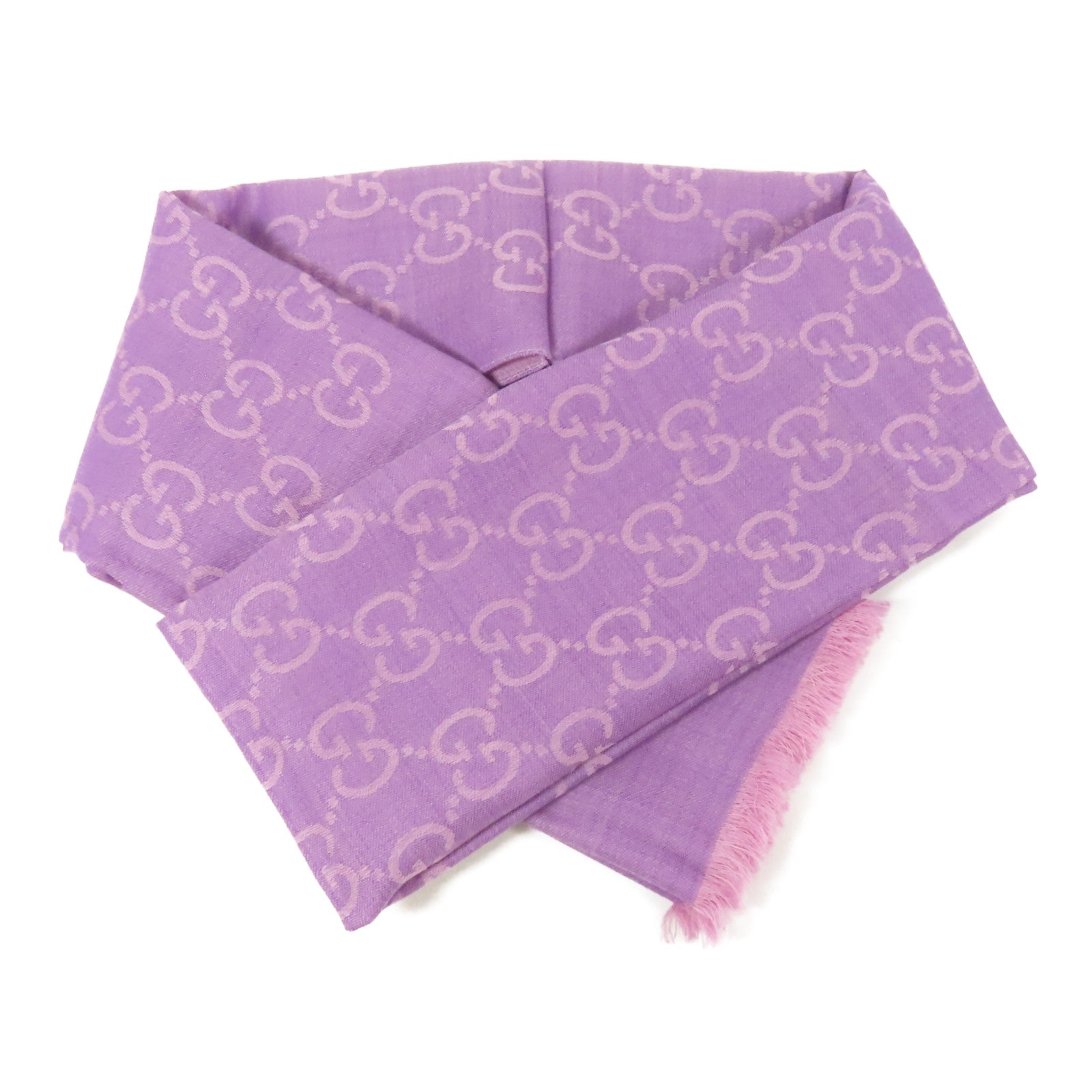 GUCCI 羊毛/絲質Scarf絲巾