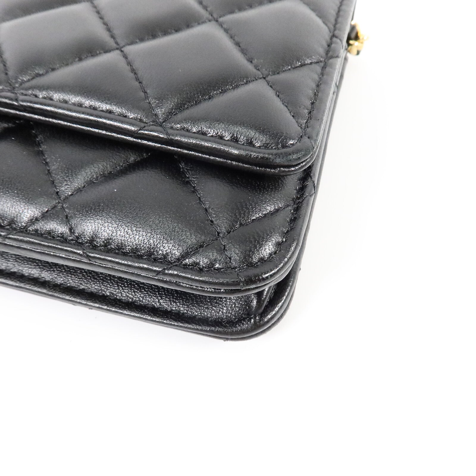 CHANEL 羊皮皮革WOC Wallet On Chain鏈帶肩背袋