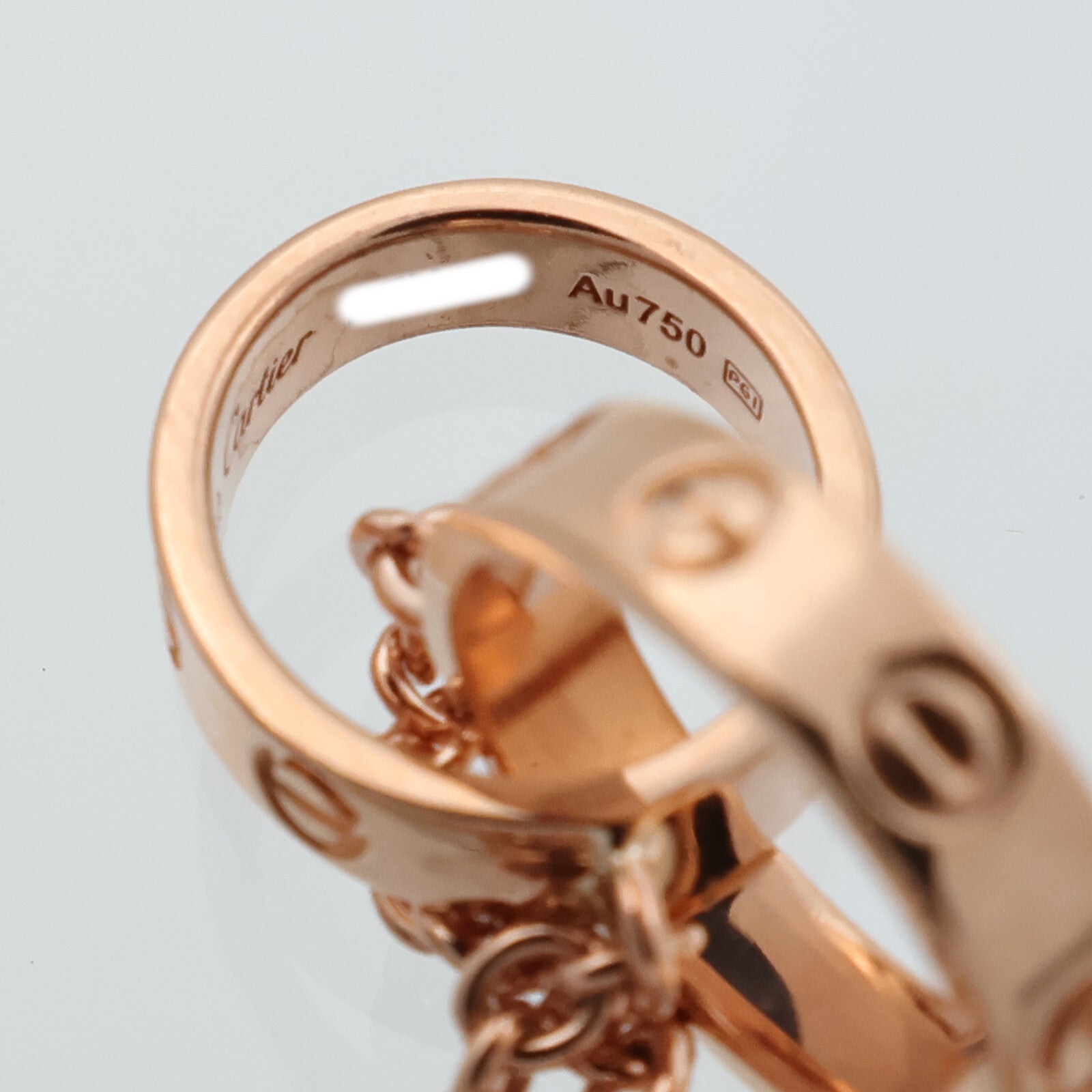 CARTIER 18K玫瑰金Love Pendant項鍊
