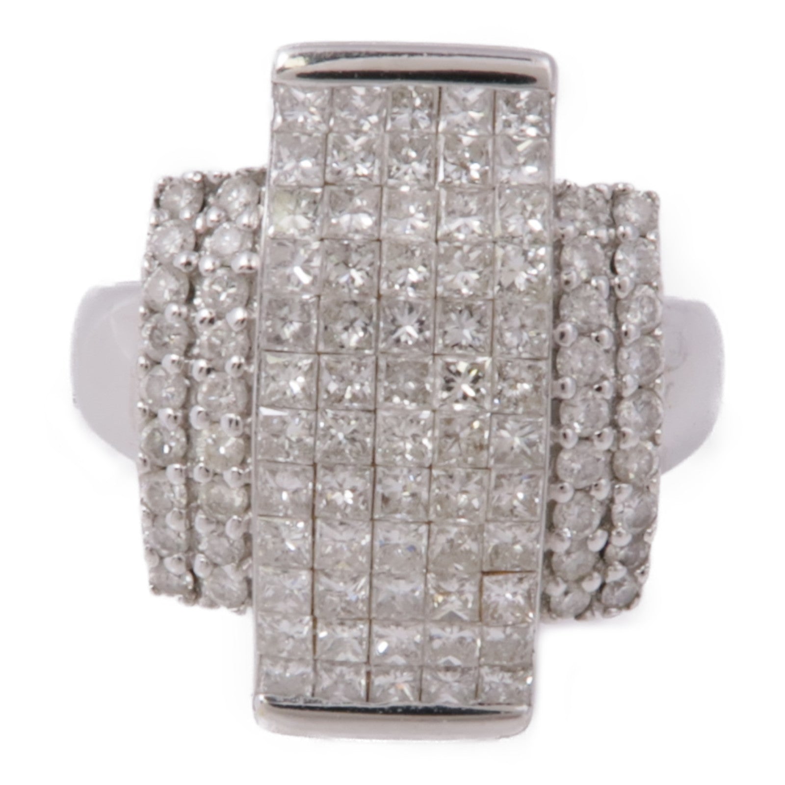 JEWELRY 【激減優惠】18K白金Diamond Ring鑽石戒指US#7