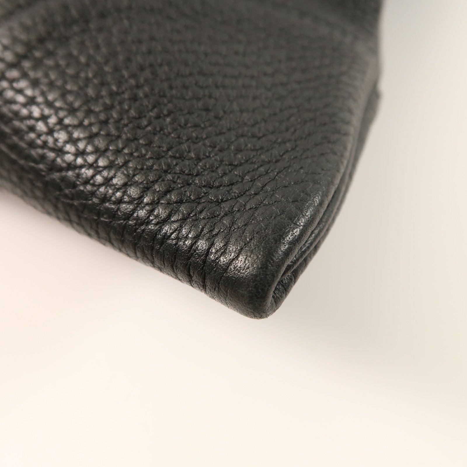 HERMES Clemence皮革Silk City銀扣肩背袋
