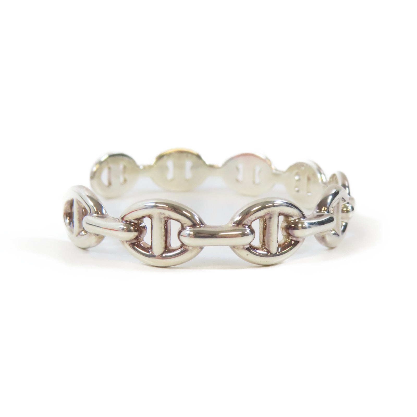 HERMES 925純銀Chaine D'Ancre Enchainee Bracelet手鐲#17cm