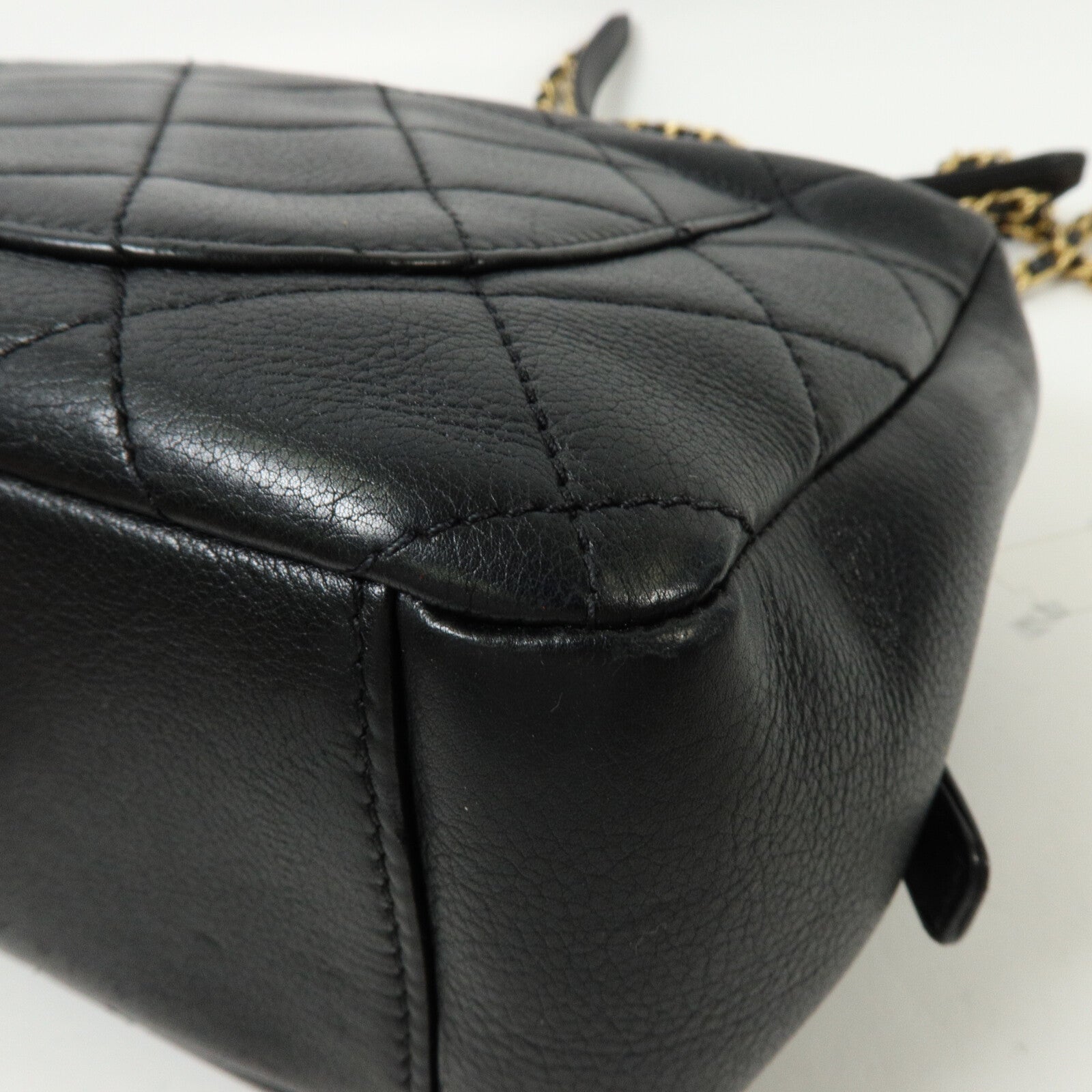 CHANEL 羊皮皮革Chain Shoulder With Handle鏈帶手挽肩背兩用袋