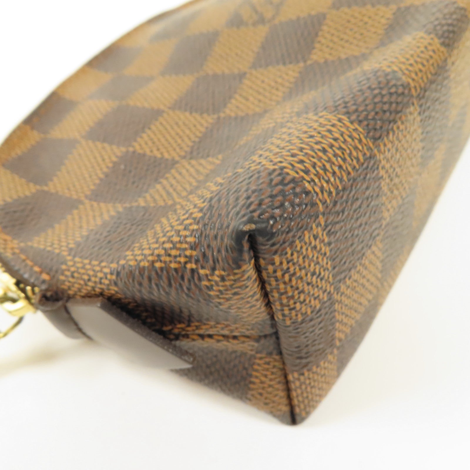 LOUIS VUITTON Damier Make Up Bag PM金扣化妝袋