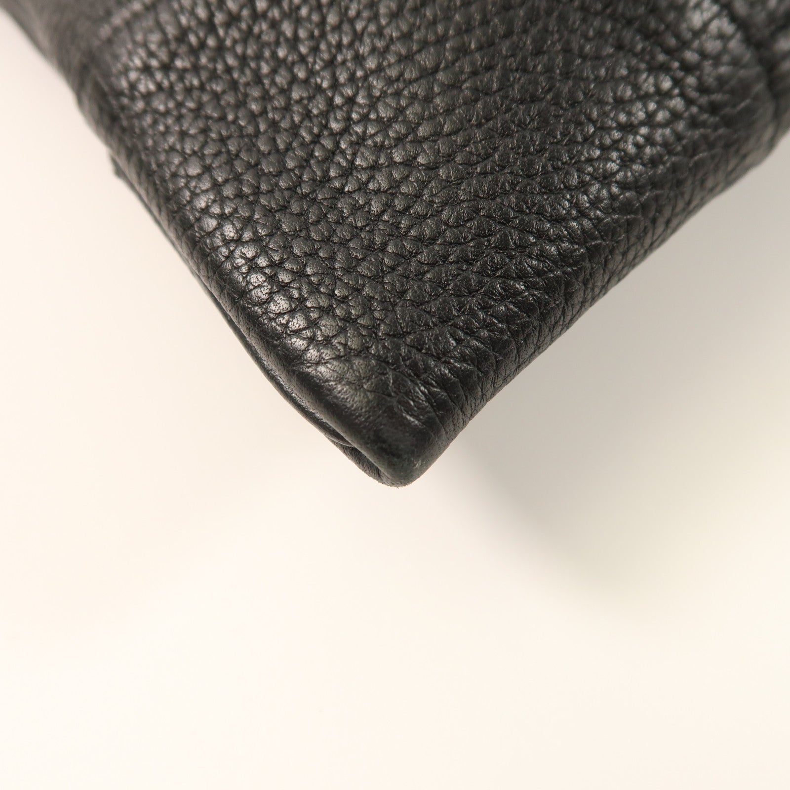 HERMES Clemence皮革Silk City銀扣肩背袋