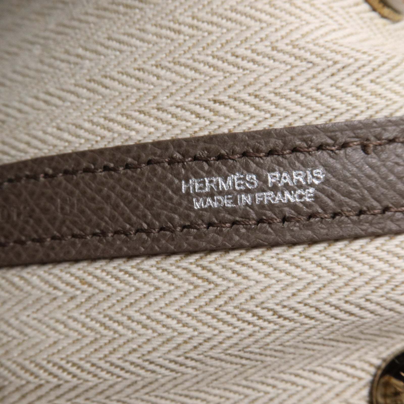 HERMES Epsom皮革Garden Party TPM手挽袋Etain