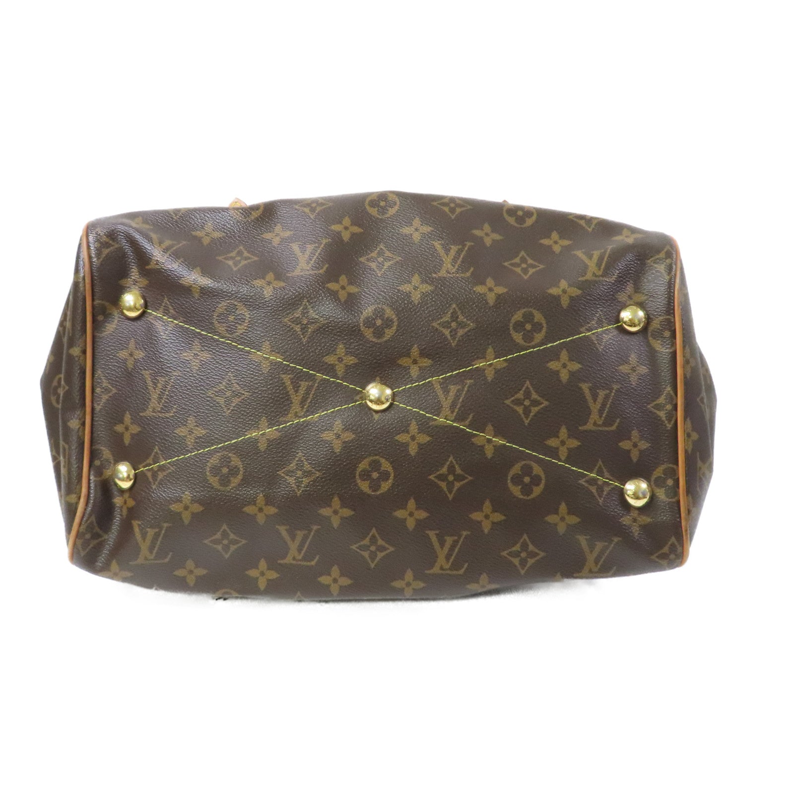 LOUIS VUITTON 【激減優惠】Monogram Tivoli GM金扣肩背袋啡色