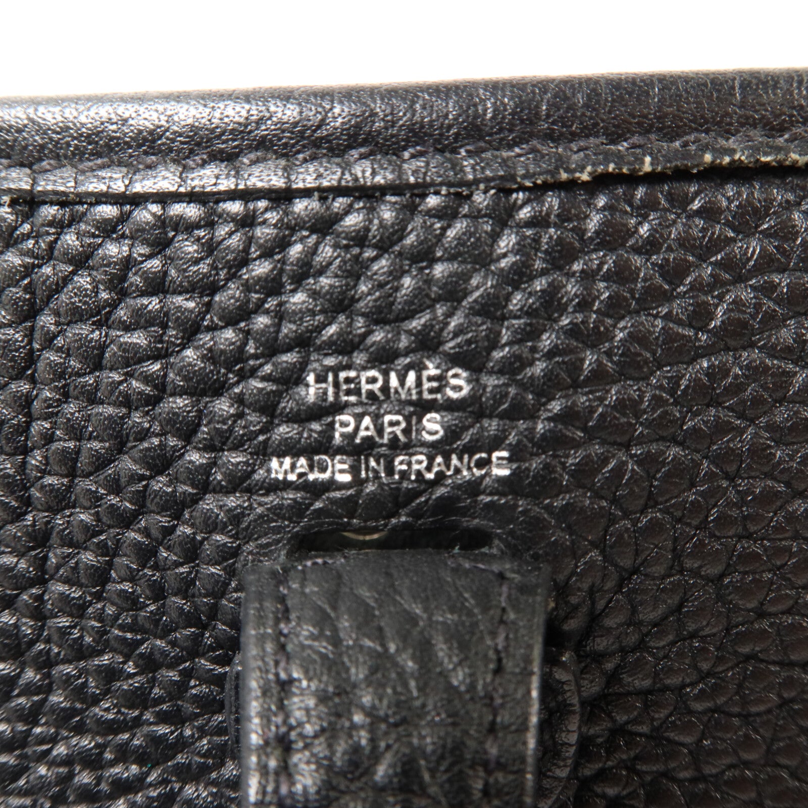 HERMES Clemence皮革Evelyne TPM肩背袋Noir