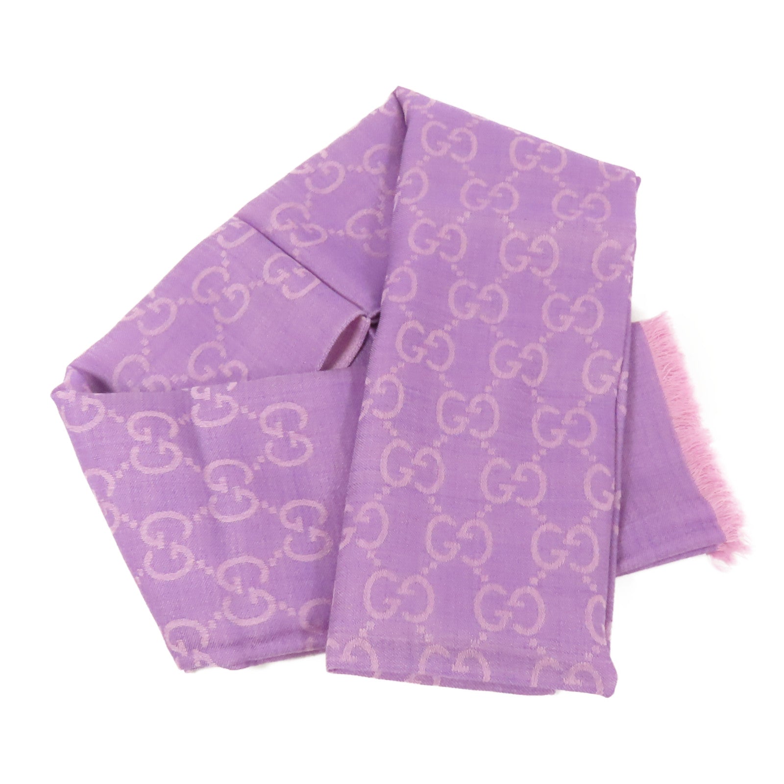 GUCCI 羊毛/絲質Scarf絲巾