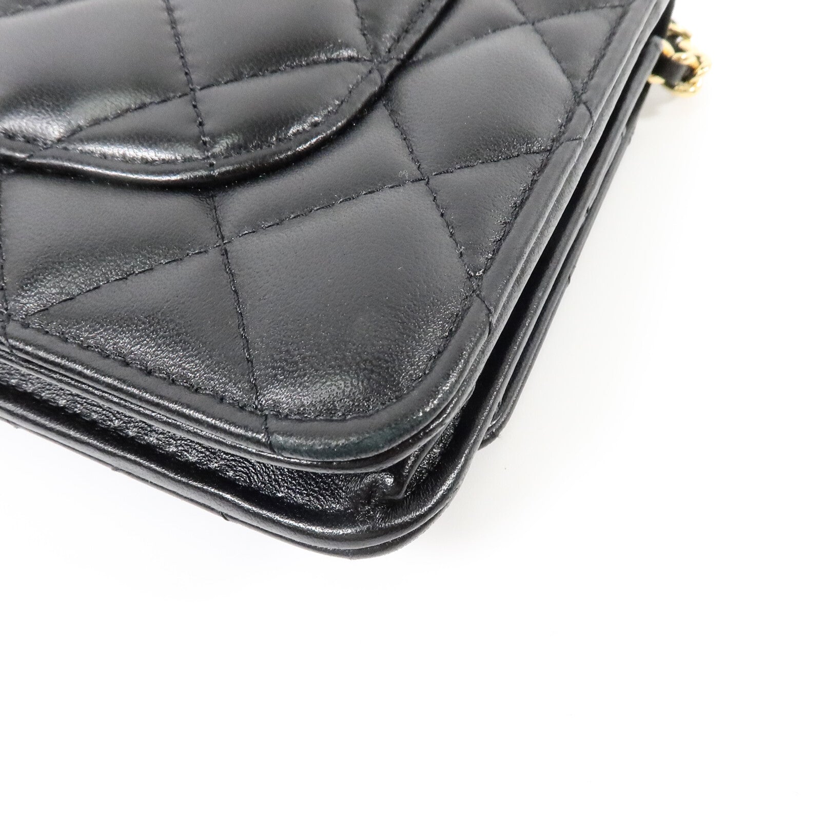 CHANEL 羊皮皮革WOC Wallet On Chain鏈帶肩背袋