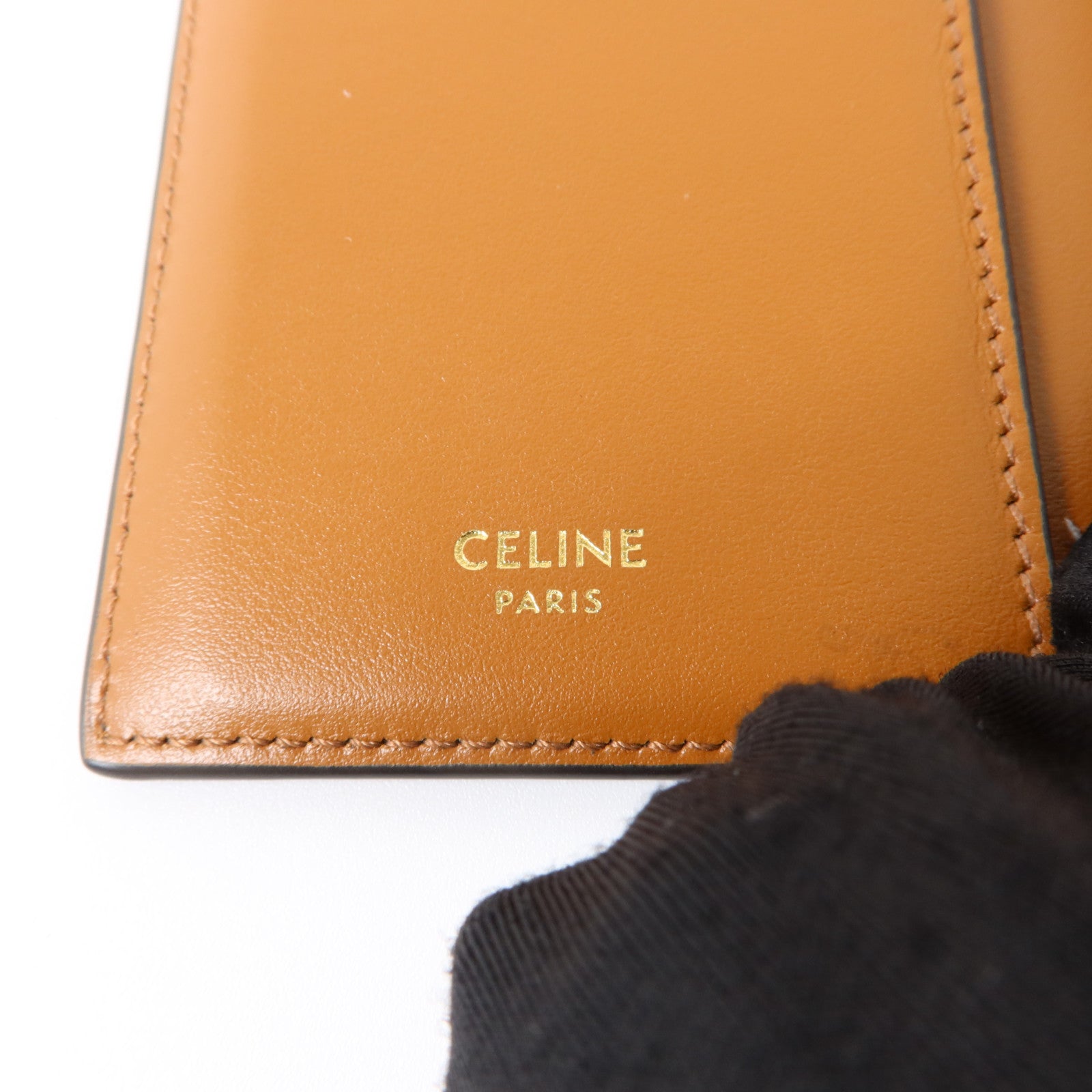 CELINE Triomphe塗層帆布Passport Case護照套
