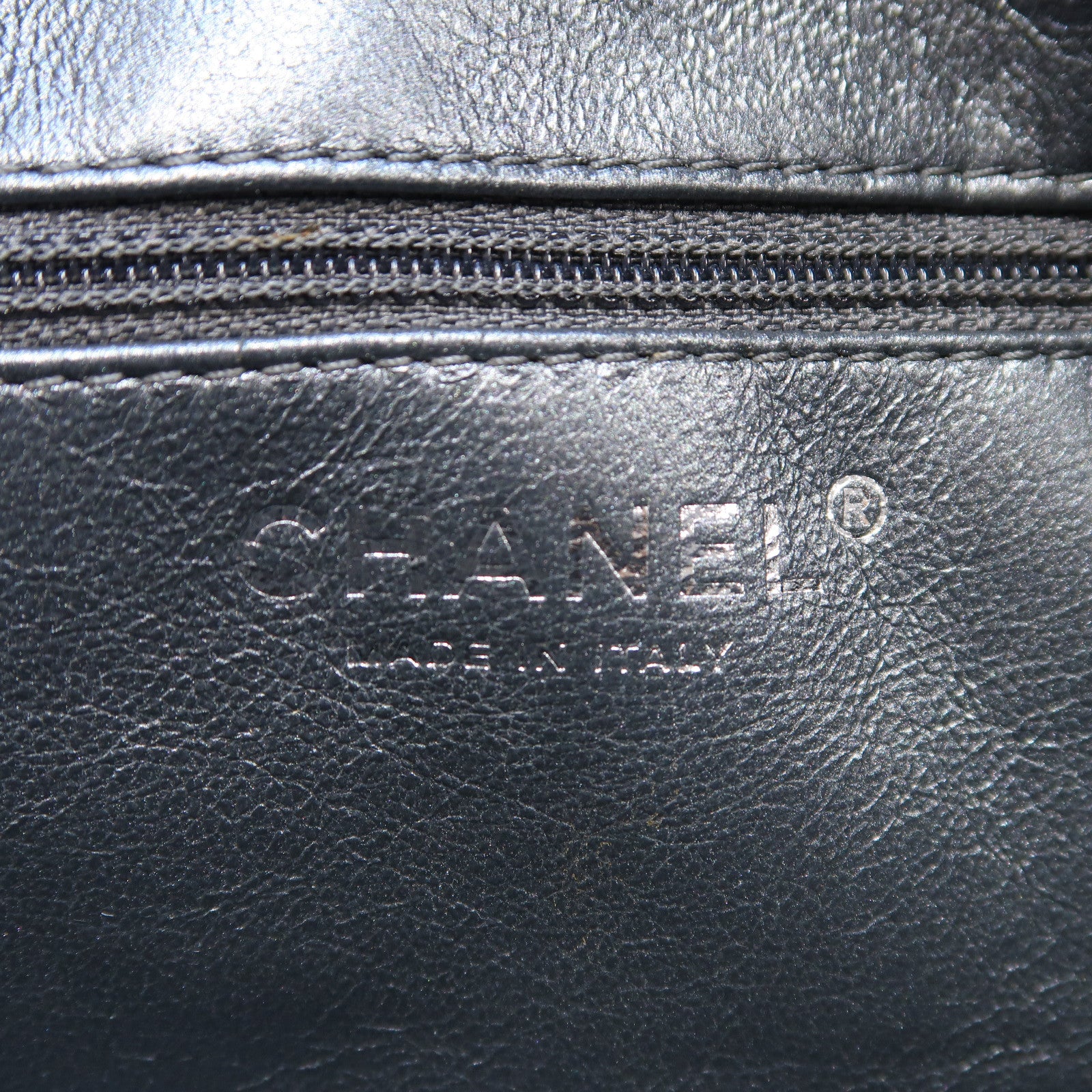 CHANEL 【激減優惠】菱格牛皮皮革2.55銀扣鏈帶肩背袋銀色