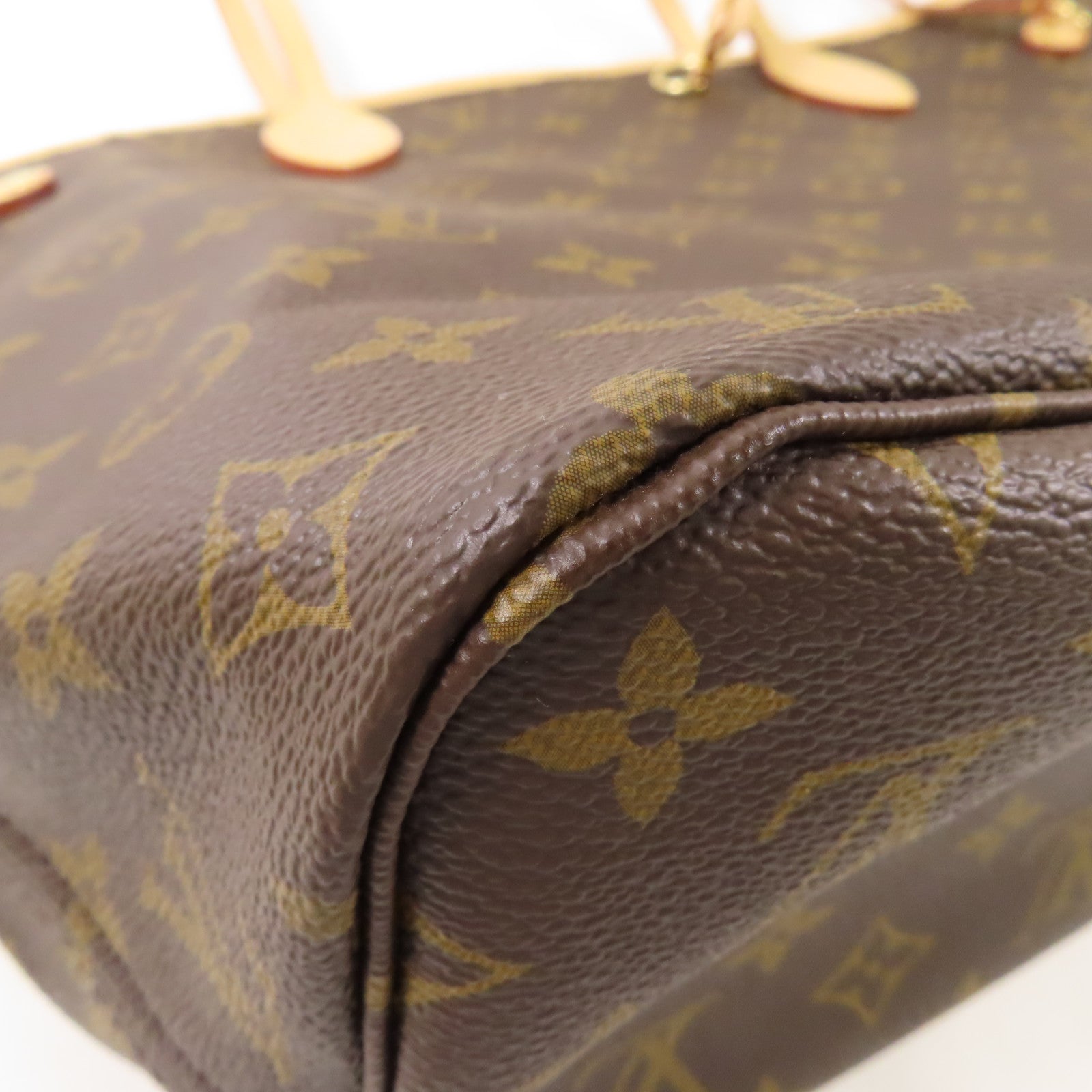 LOUIS VUITTON Monogram Neverfull MM金扣手挽袋