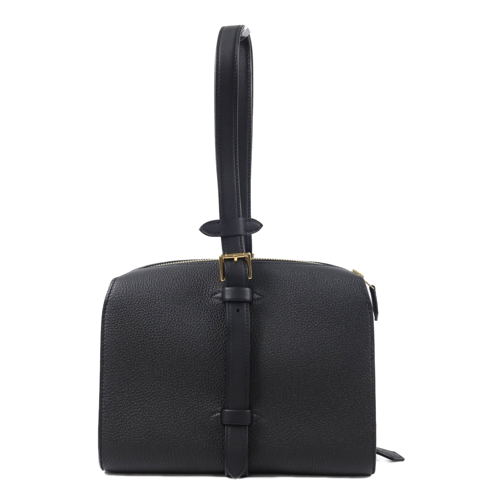 HERMES Togo/Swift皮革Simone手挽袋Noir