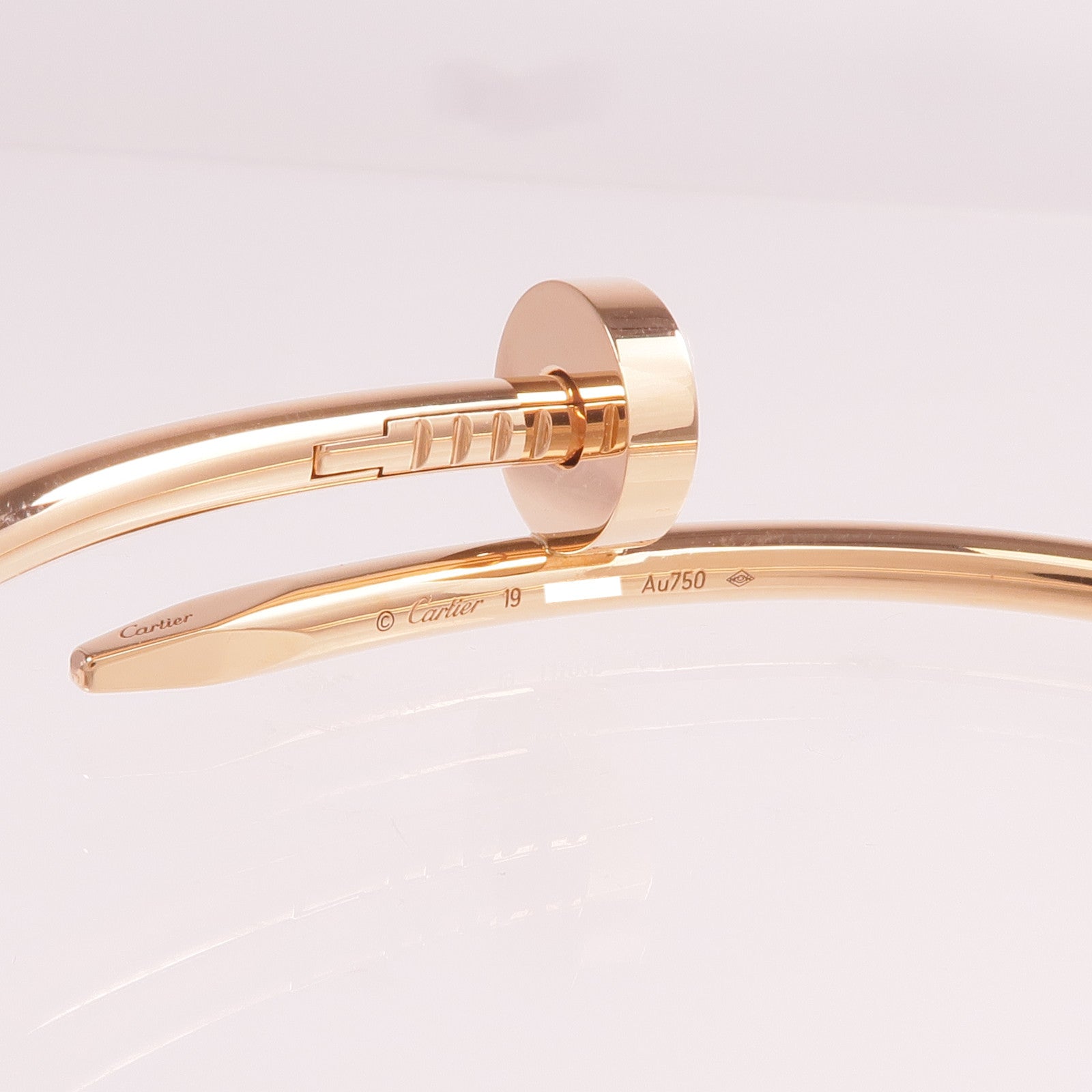 CARTIER 18K玫瑰金Juste Un Clou手鐲金Cartier#19