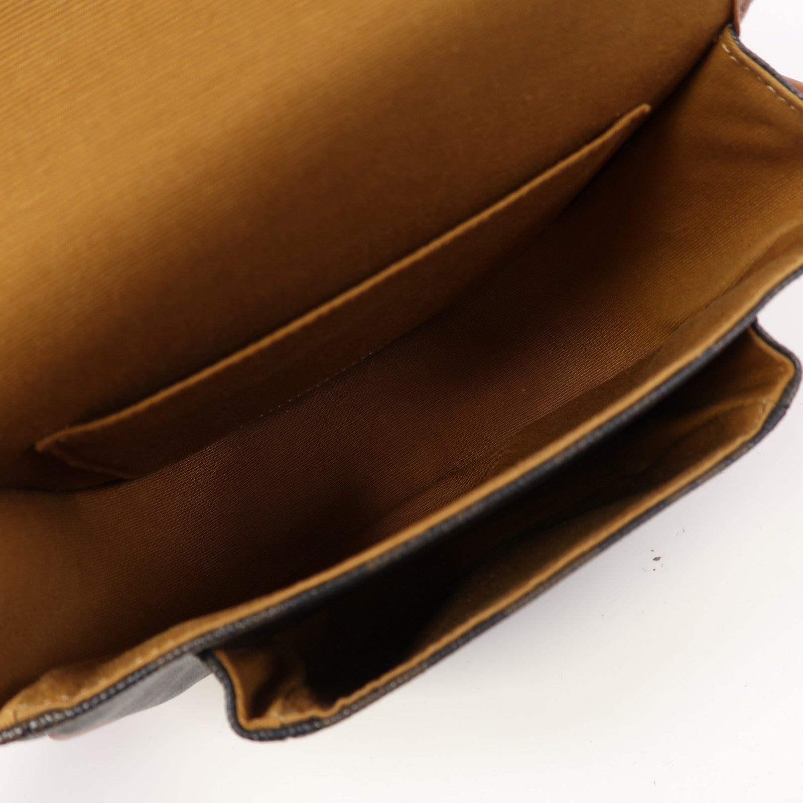 CELINE 塗層帆布Shoulder Bag金扣肩背袋啡色