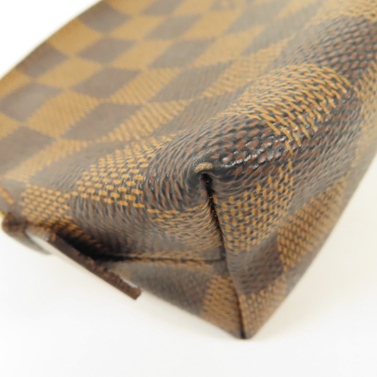 LOUIS VUITTON Damier Make Up Bag PM金扣化妝袋