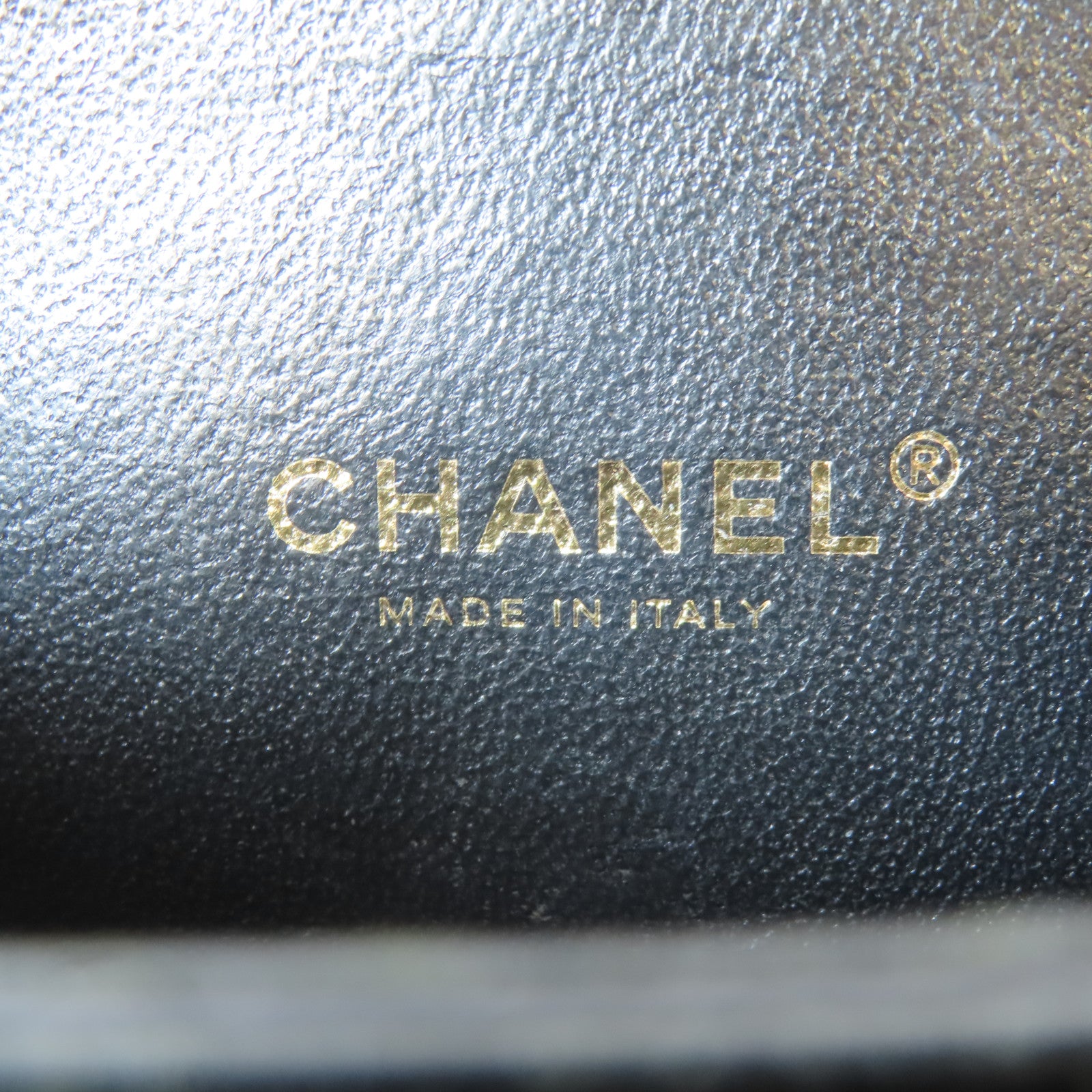 CHANEL 【激減優惠】菱格Caviar皮革Vanity Case金扣鏈帶手挽肩背兩用袋黑色
