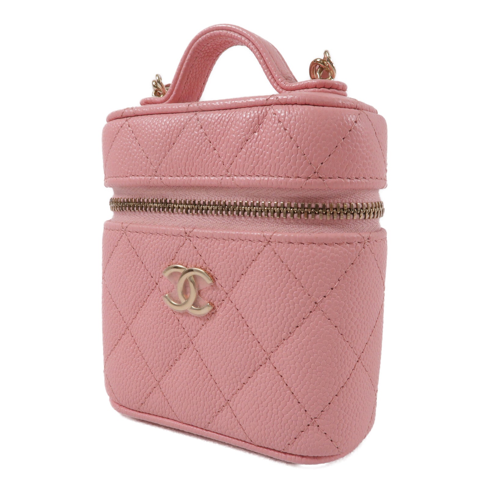 CHANEL 牛皮皮革Mini Vanity Case手挽肩背兩用袋