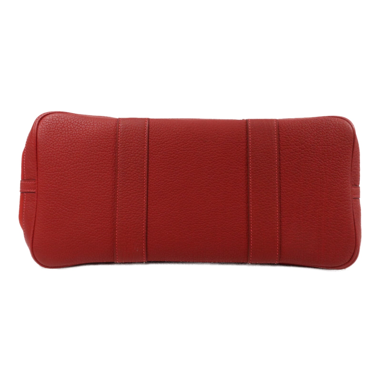 HERMES 帆布GardenParty PM手挽袋Rough Grenat
