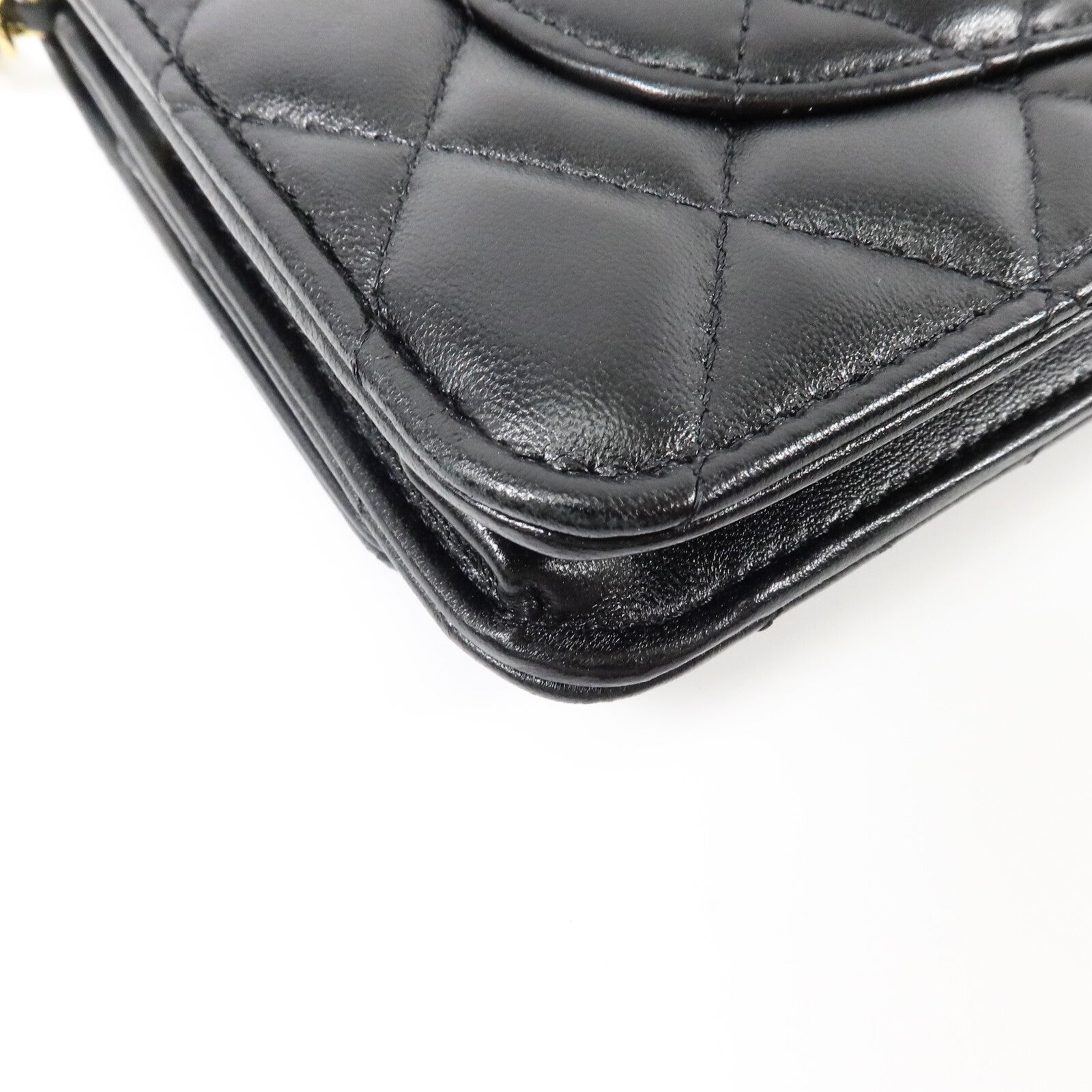 CHANEL 羊皮皮革WOC Wallet On Chain鏈帶肩背袋