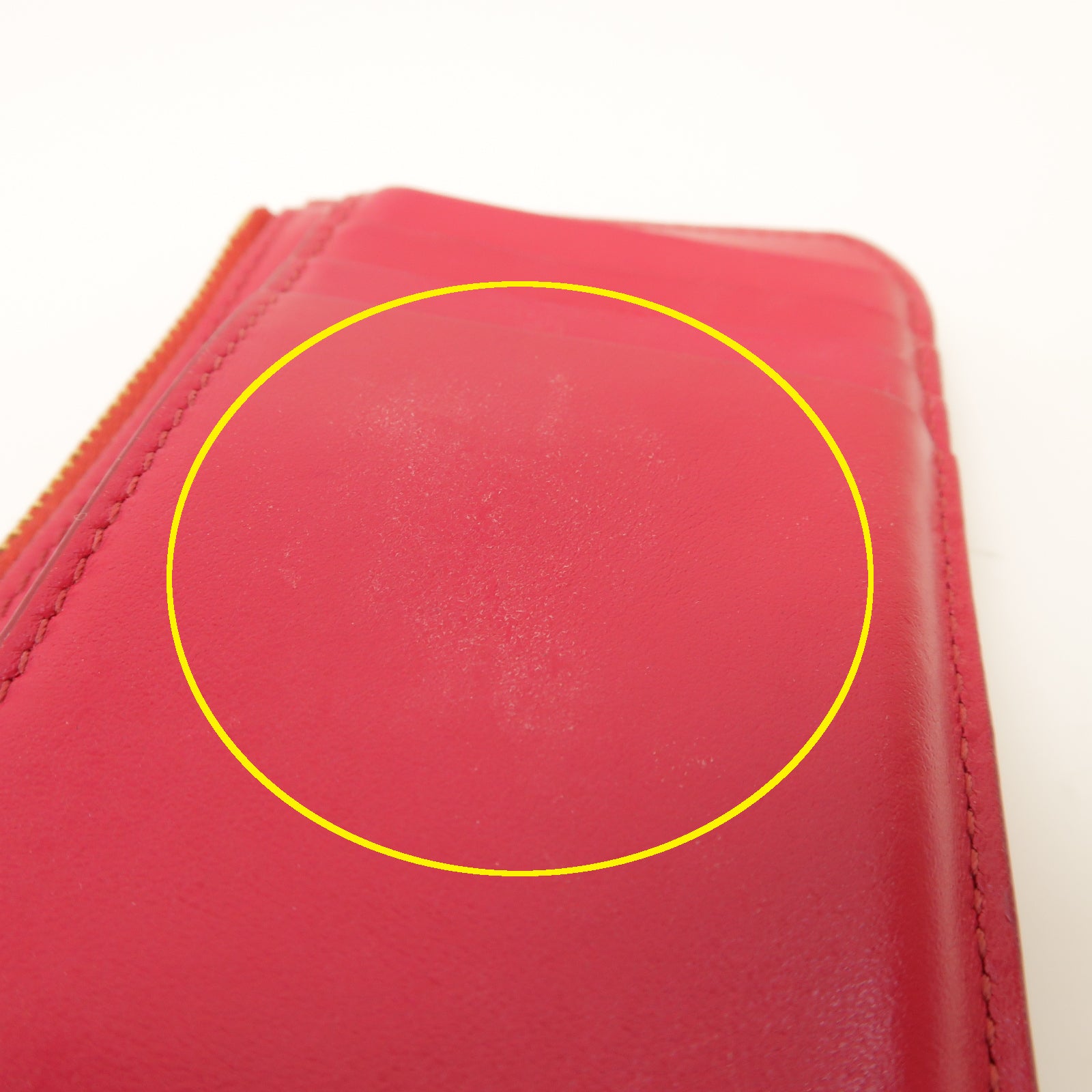 Chloe 【激減優惠】牛皮皮革Card case金扣卡片套紅色