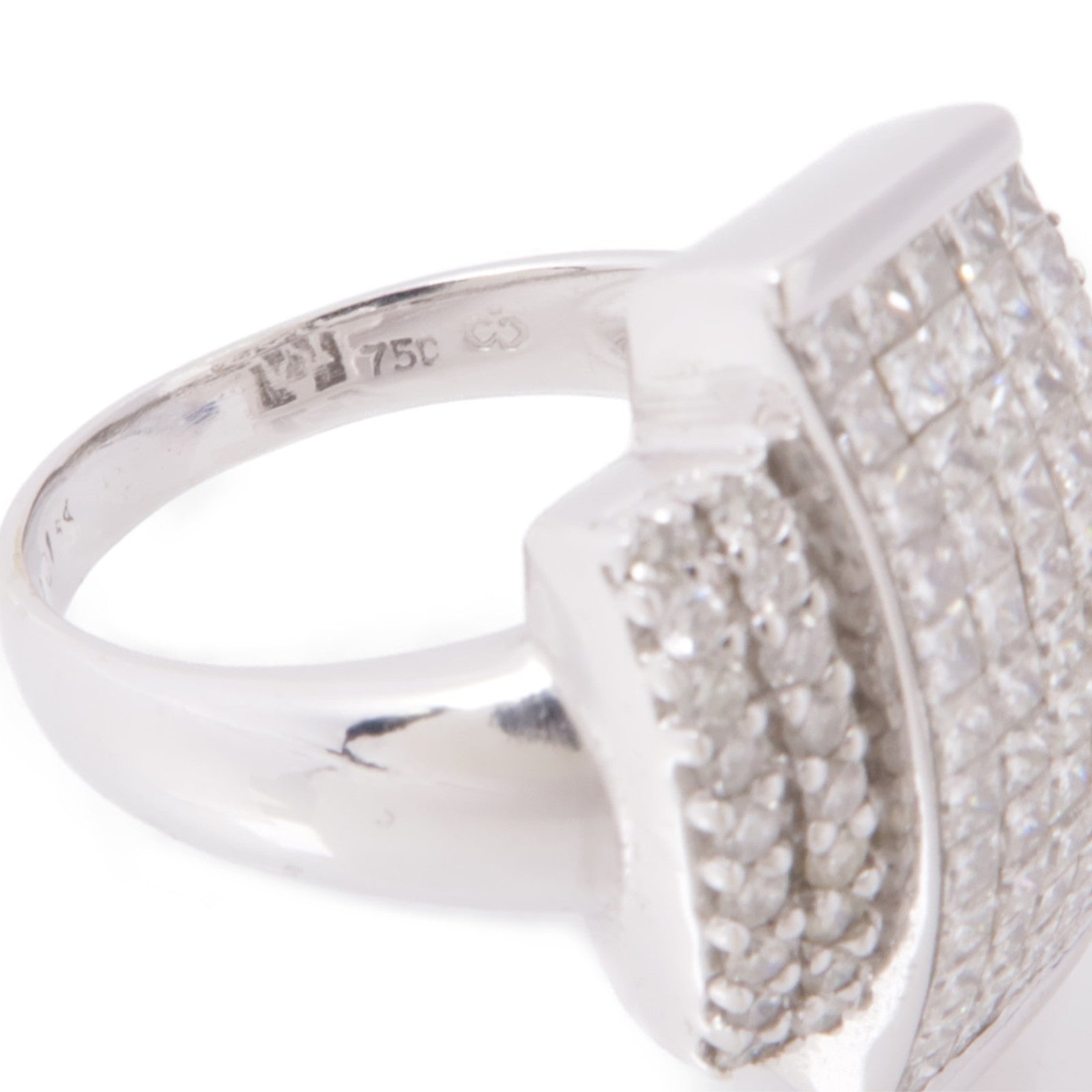 JEWELRY 【激減優惠】18K白金Diamond Ring鑽石戒指US#7