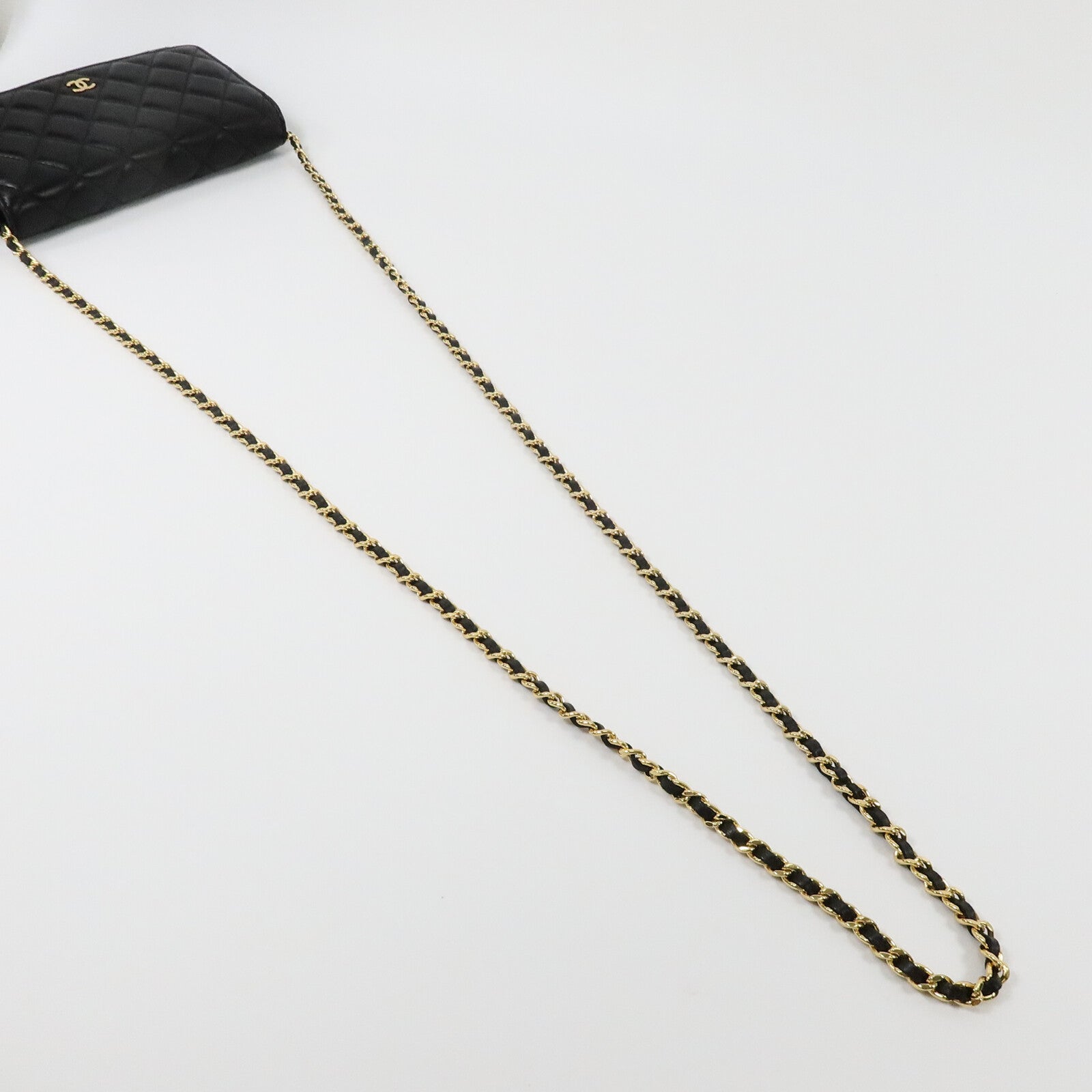 CHANEL 羊皮皮革WOC Wallet On Chain鏈帶肩背袋
