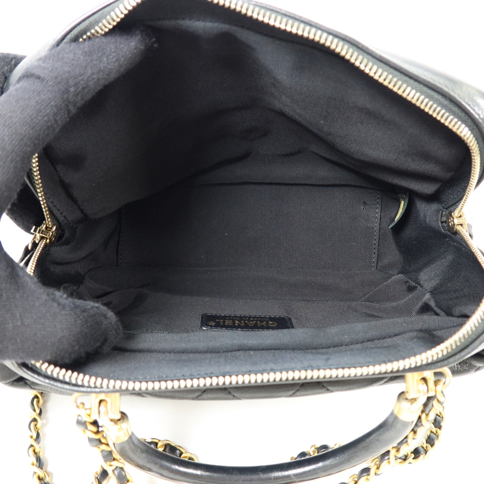 CHANEL 羊皮皮革Chain Shoulder With Handle鏈帶手挽肩背兩用袋