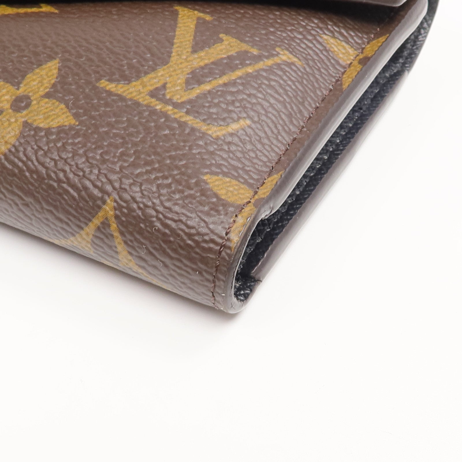 LOUIS VUITTON Monogram/Monogram Reverse Victorine Wallet金扣錢包棕色