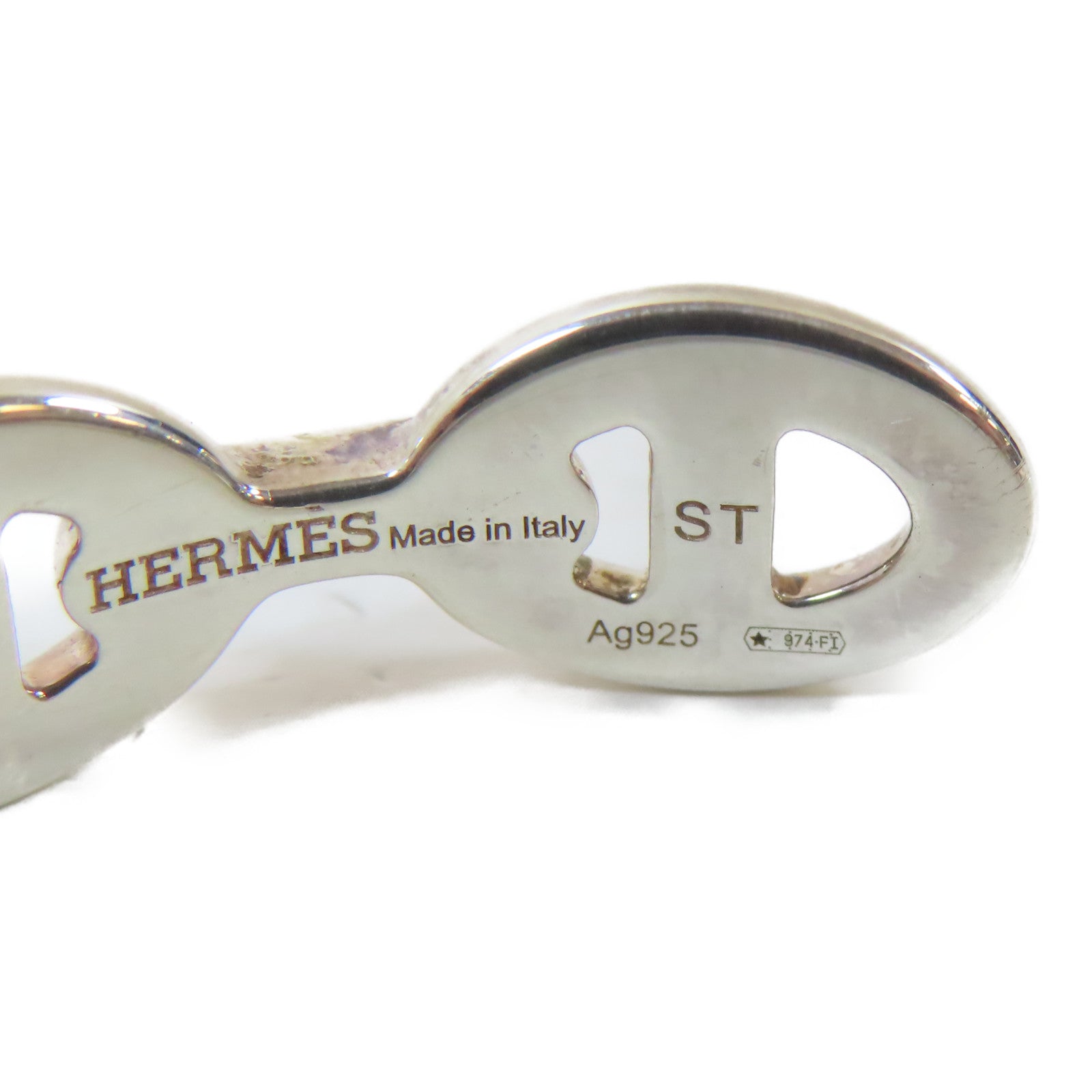 HERMES 925純銀Chaine D'Ancre Enchainee Bracelet手鐲#17cm