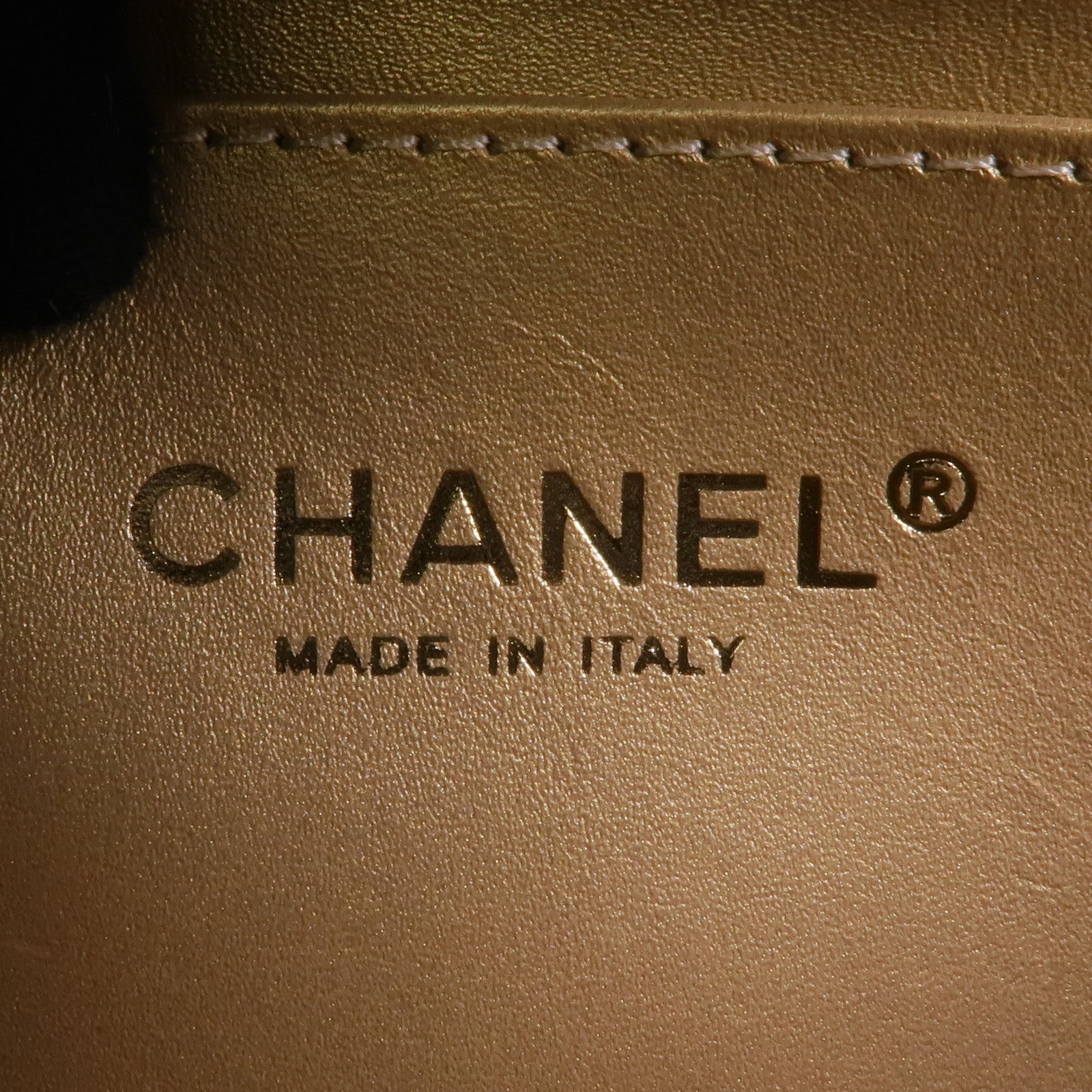 CHANEL 羊皮皮革Chain Shoulder金扣鏈帶肩背袋