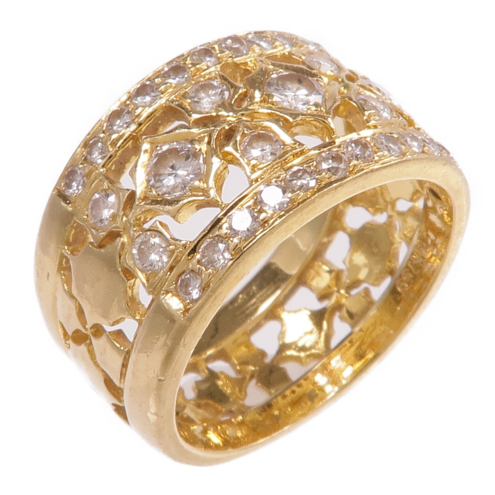 JEWELRY 18K黃金Diamond Ring鑽石戒指US#4.75