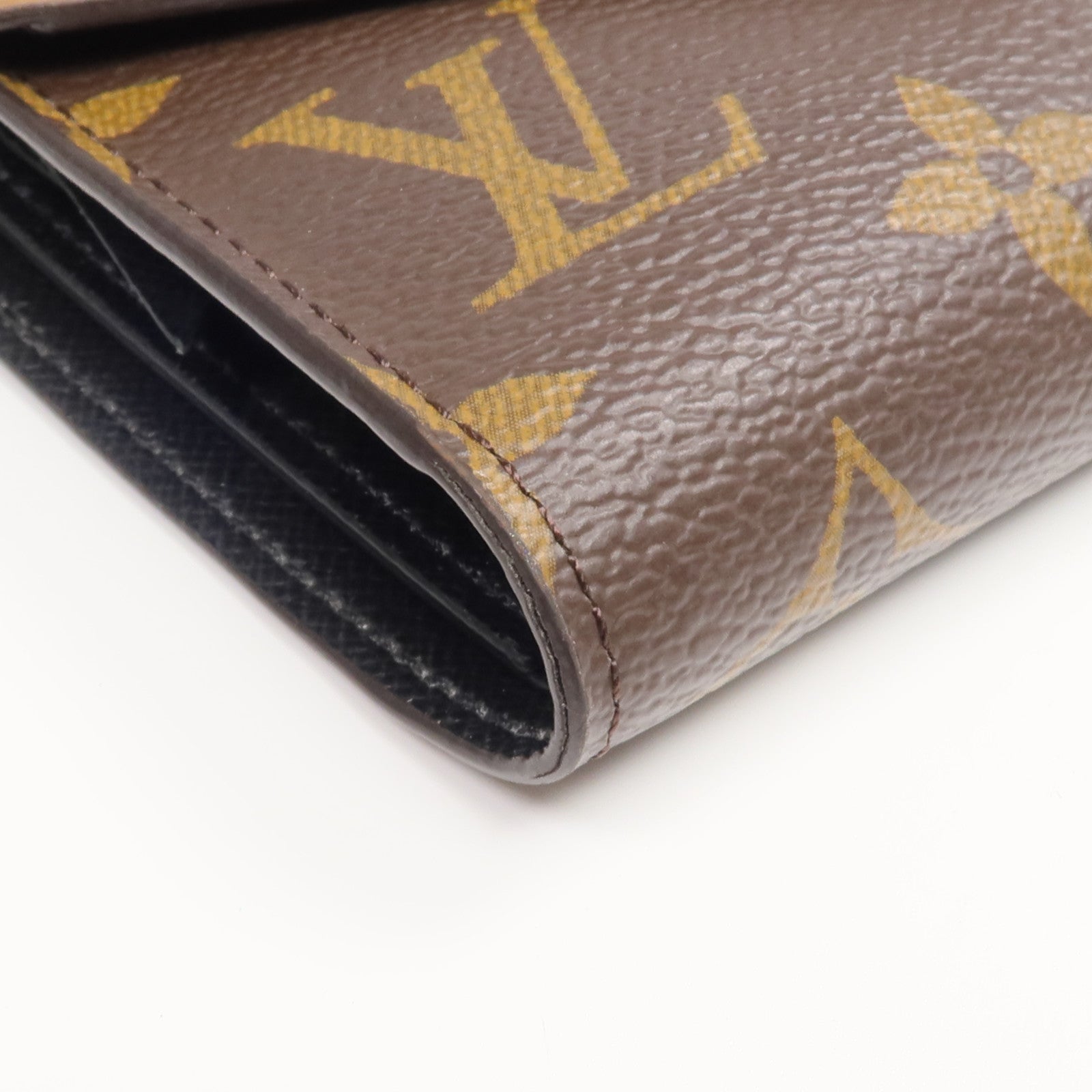 LOUIS VUITTON Monogram/Monogram Reverse Victorine Wallet金扣錢包棕色