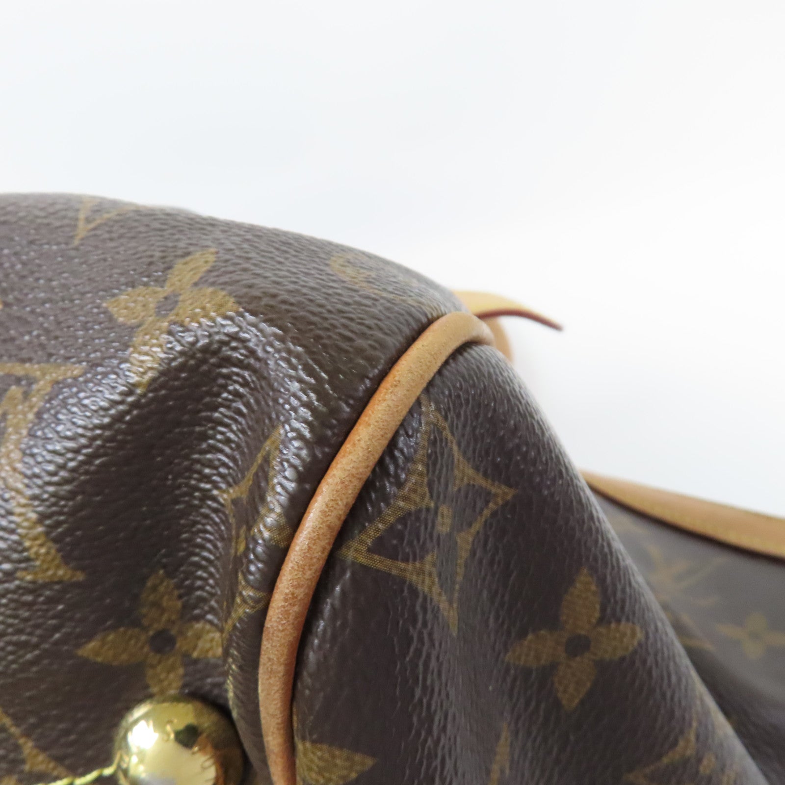 LOUIS VUITTON 【激減優惠】Monogram Tivoli GM金扣肩背袋啡色