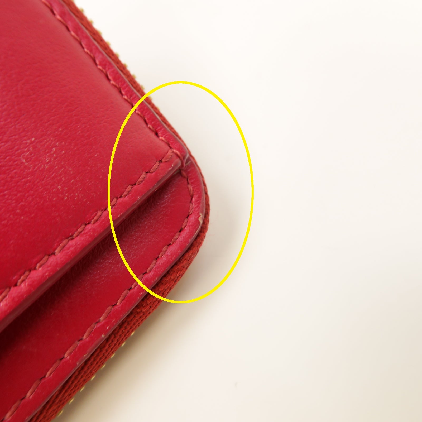 Chloe 【激減優惠】牛皮皮革Card case金扣卡片套紅色