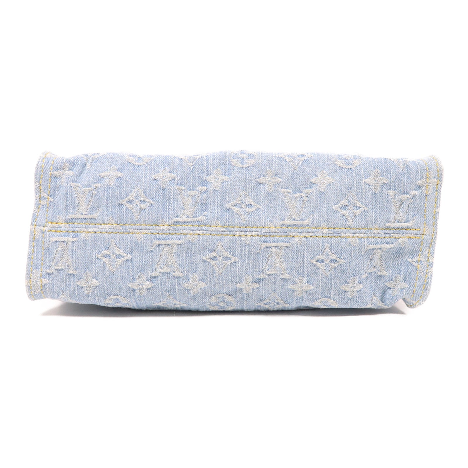 LOUIS VUITTON Monogram Denim Let Go PM金扣手挽肩背兩用袋