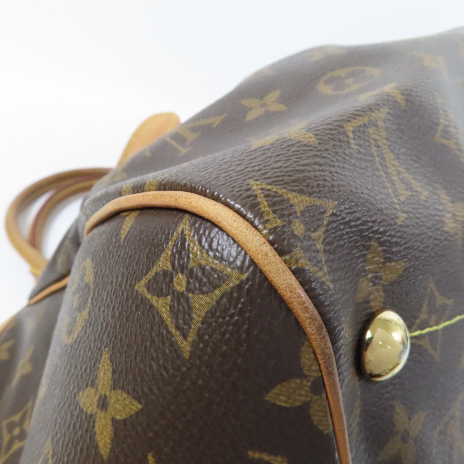 LOUIS VUITTON 【激減優惠】Monogram Tivoli GM金扣肩背袋啡色