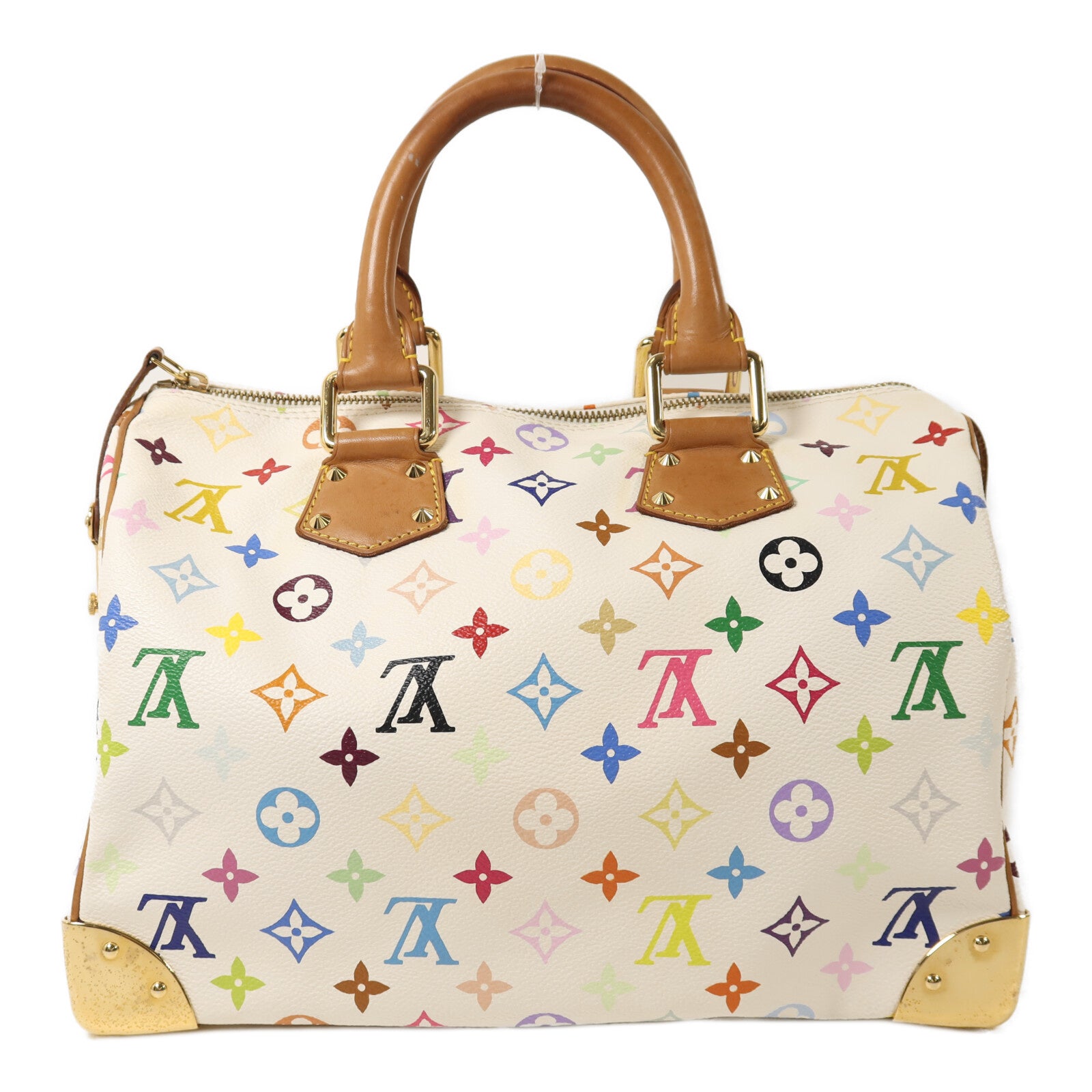 LOUIS VUITTON Monogram Multicolore Speedy 30金扣手挽袋