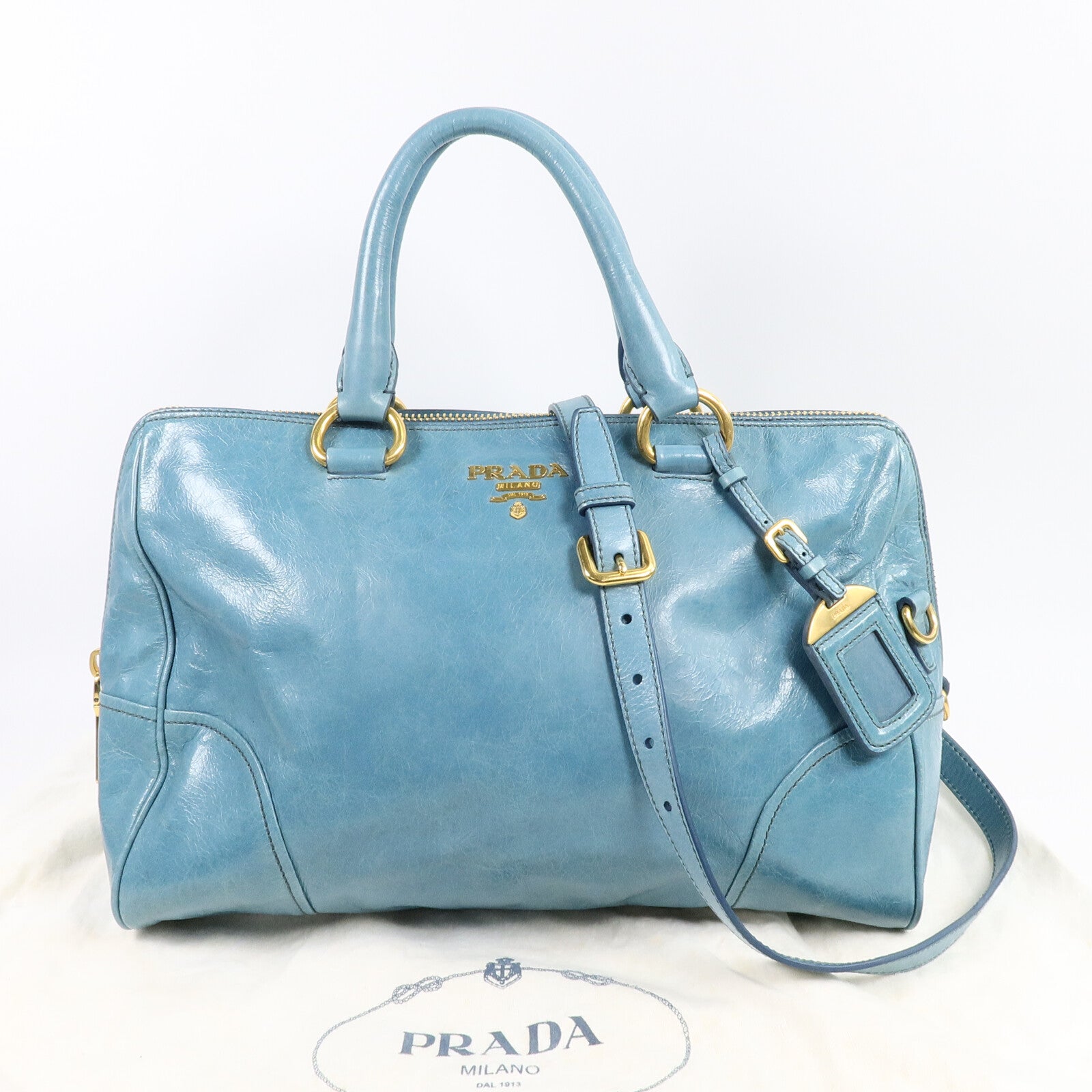PRADA 牛皮皮革2 Way Shoulder Bag手挽肩背兩用袋