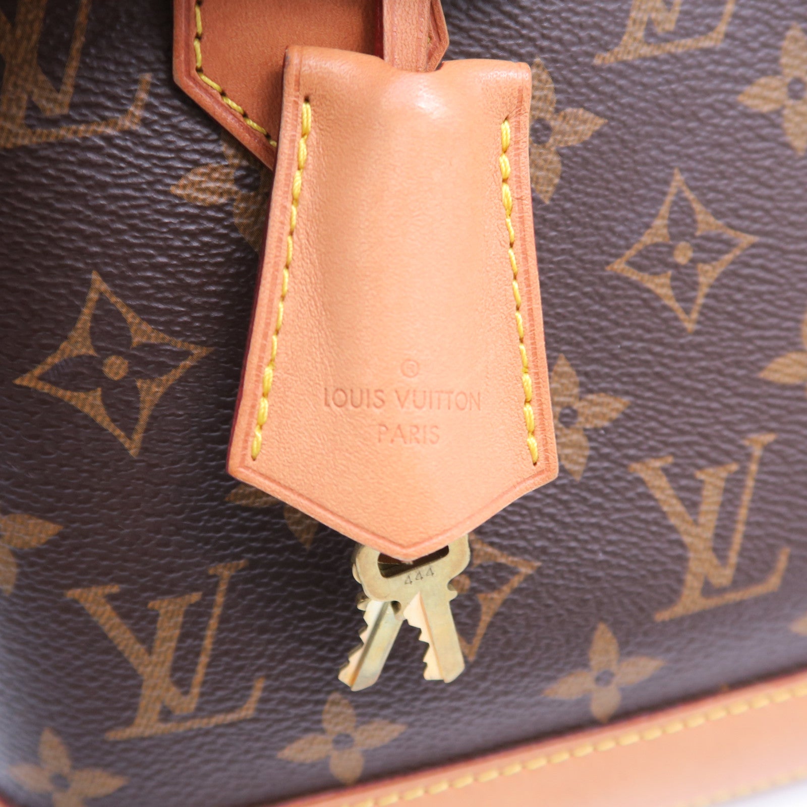 LOUIS VUITTON 【清倉大減價】Monogram Alma BB金扣手挽肩背兩用袋啡色