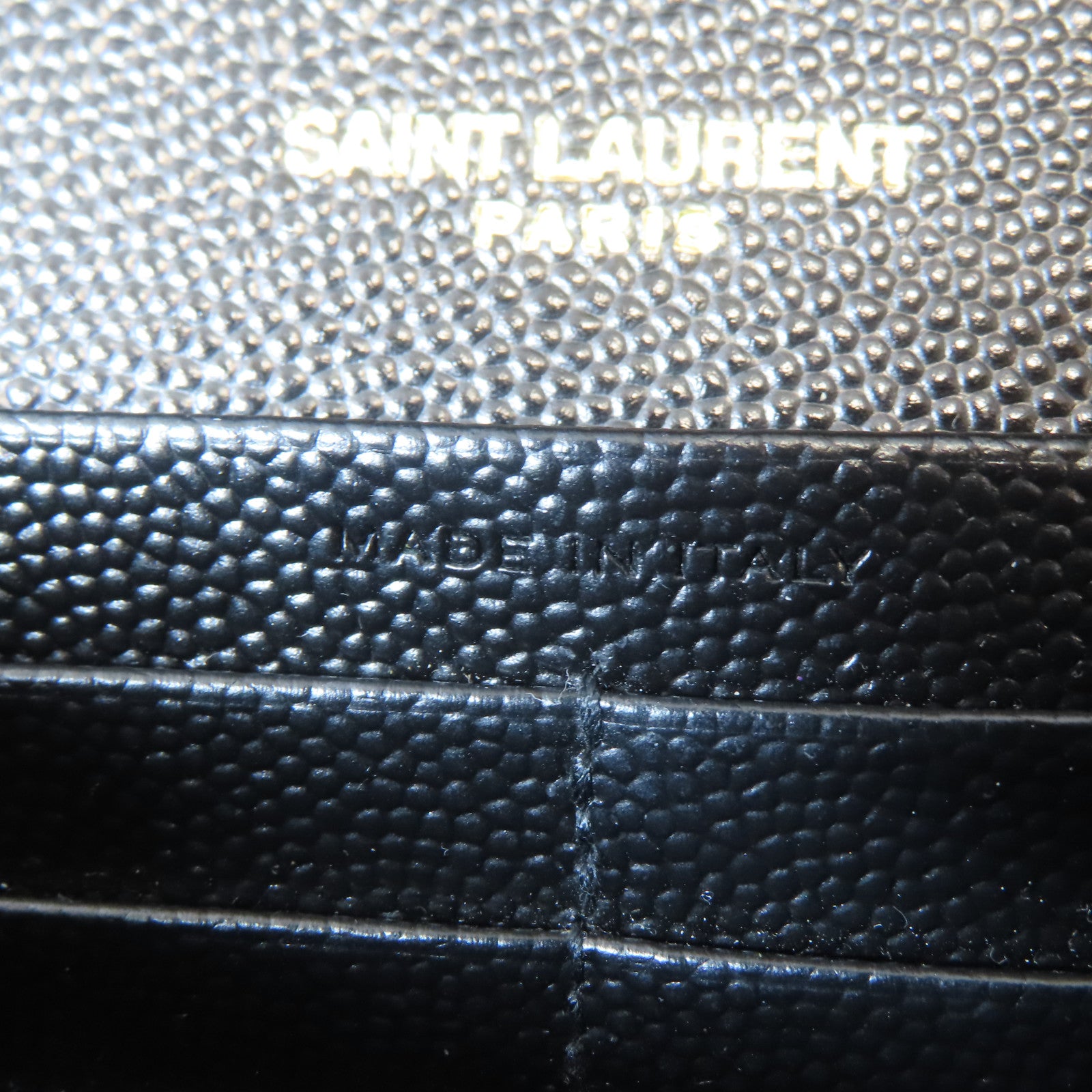 SAINT LAURENT 牛皮皮革Chain Shoulder Bag金扣鏈帶肩背袋黑色