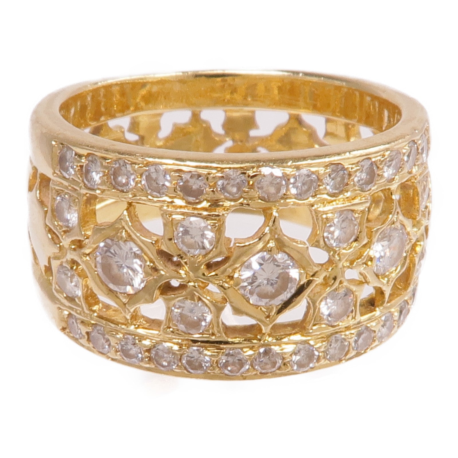 JEWELRY 18K黃金Diamond Ring鑽石戒指US#4.75
