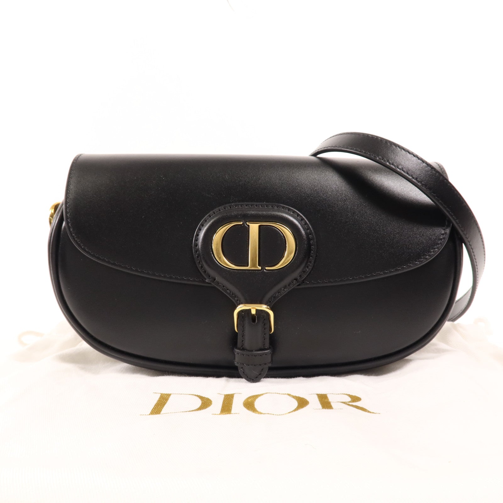 Dior 牛皮皮革Bobby East West金扣肩背袋