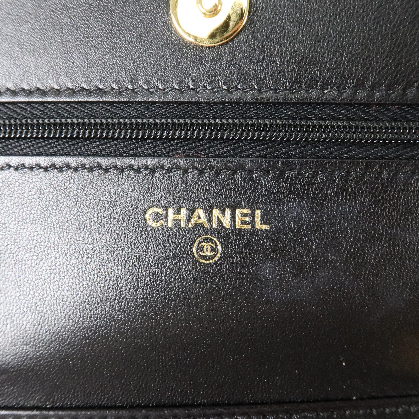 CHANEL 羊皮皮革WOC Wallet On Chain鏈帶肩背袋