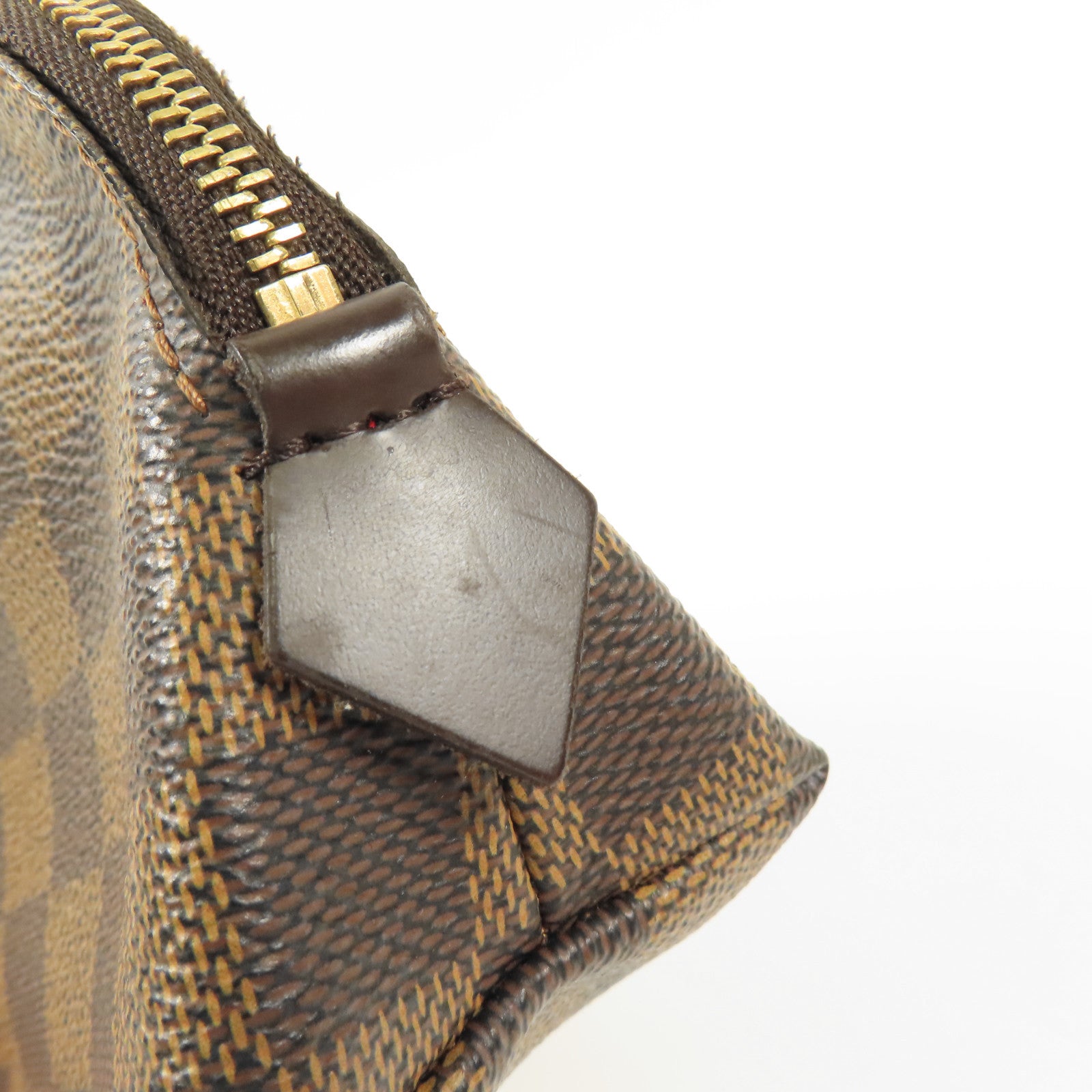 LOUIS VUITTON Damier Make Up Bag PM金扣化妝袋