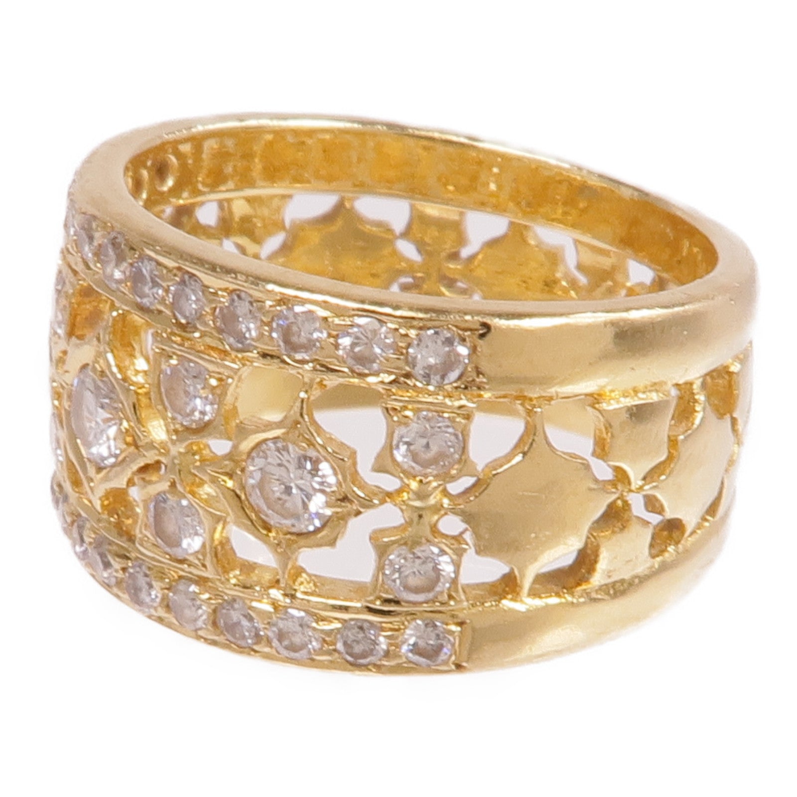 JEWELRY 18K黃金Diamond Ring鑽石戒指US#4.75