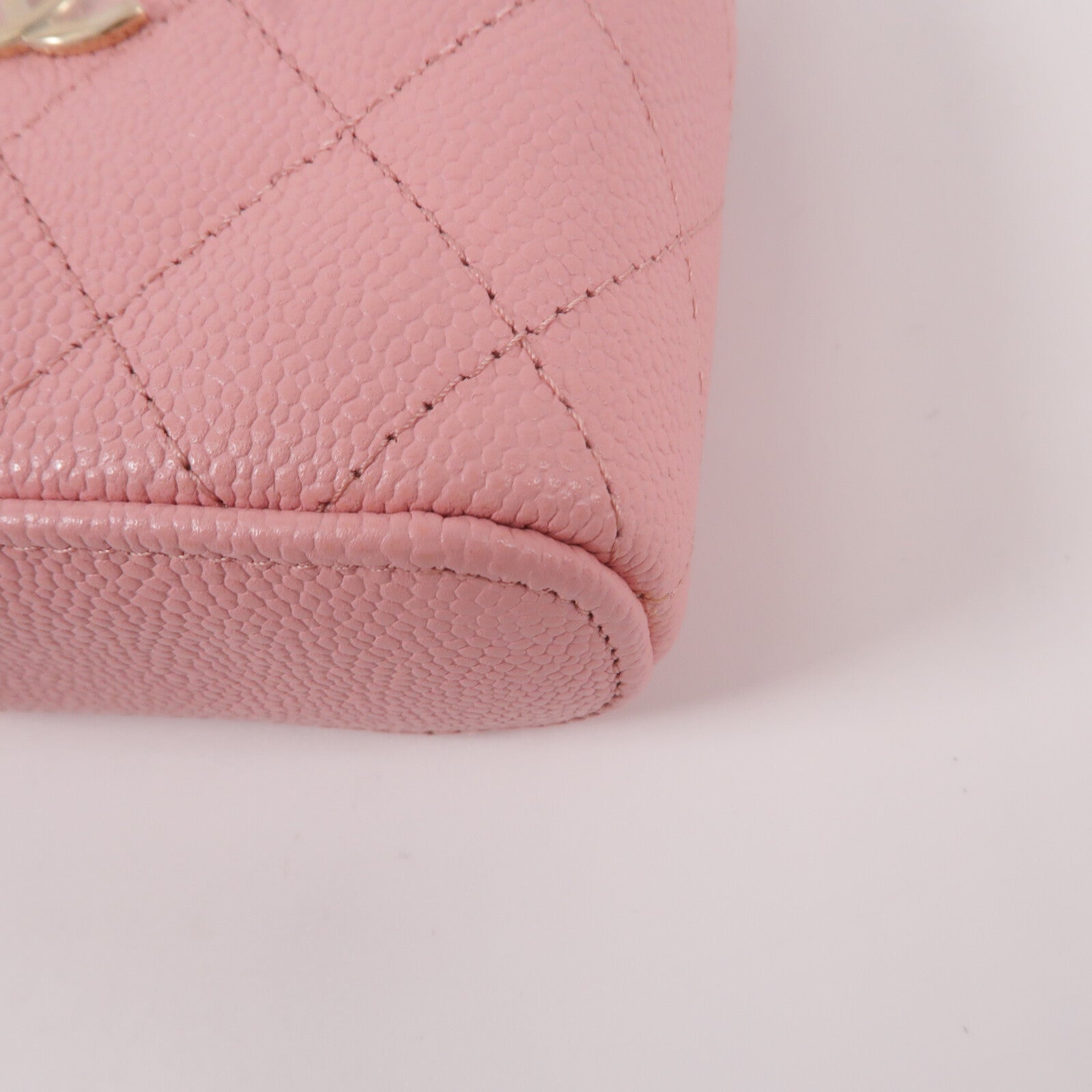 CHANEL 牛皮皮革Mini Vanity Case手挽肩背兩用袋