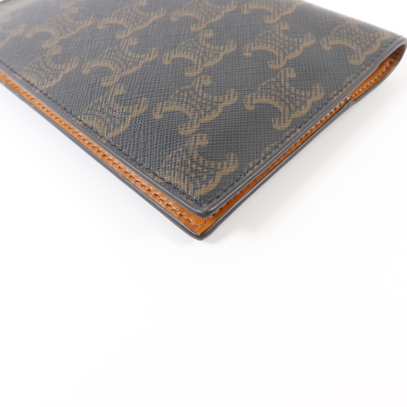 CELINE Triomphe塗層帆布Passport Case護照套