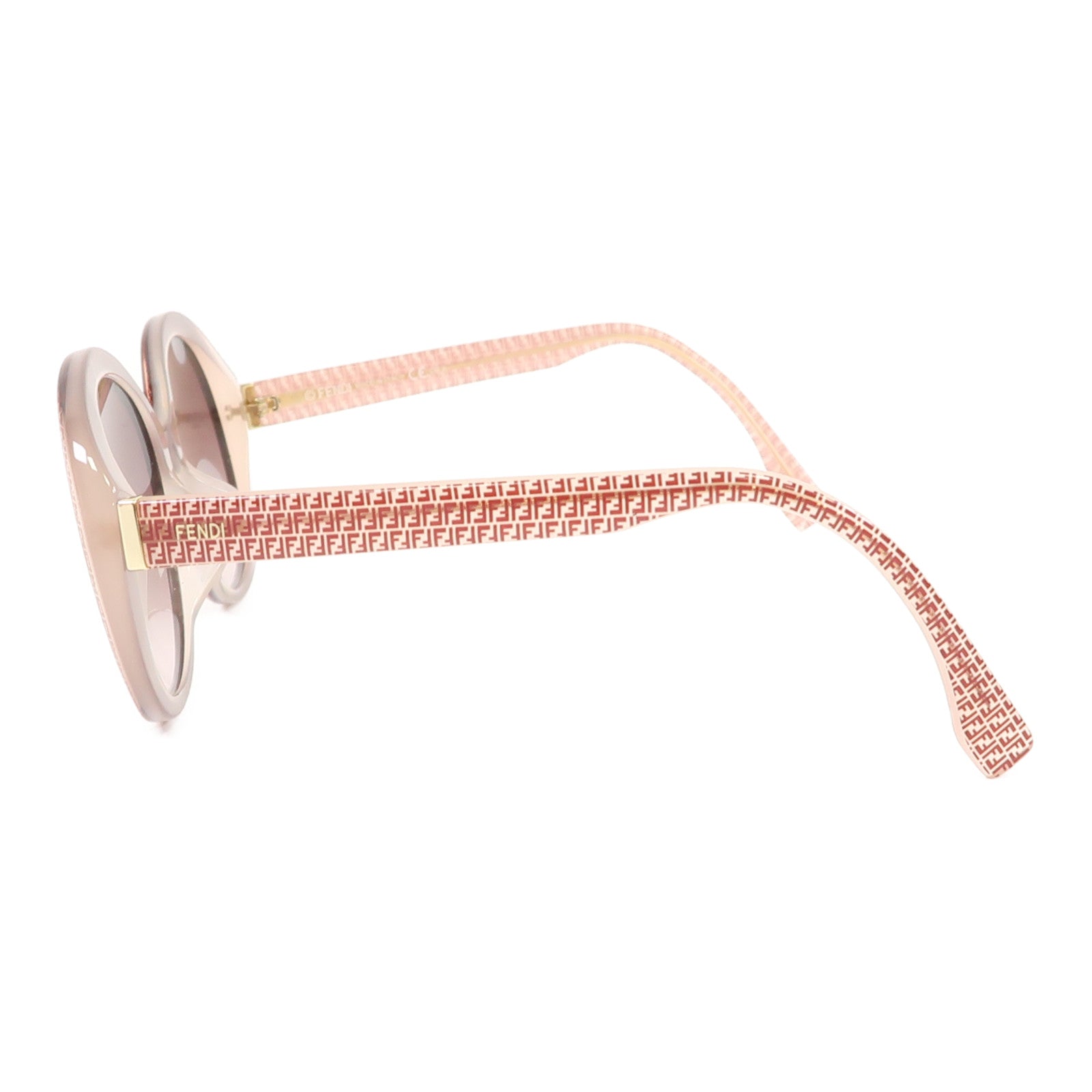 FENDI PVC Micrologo FF Sunglasses太陽眼鏡粉紅色/啡色